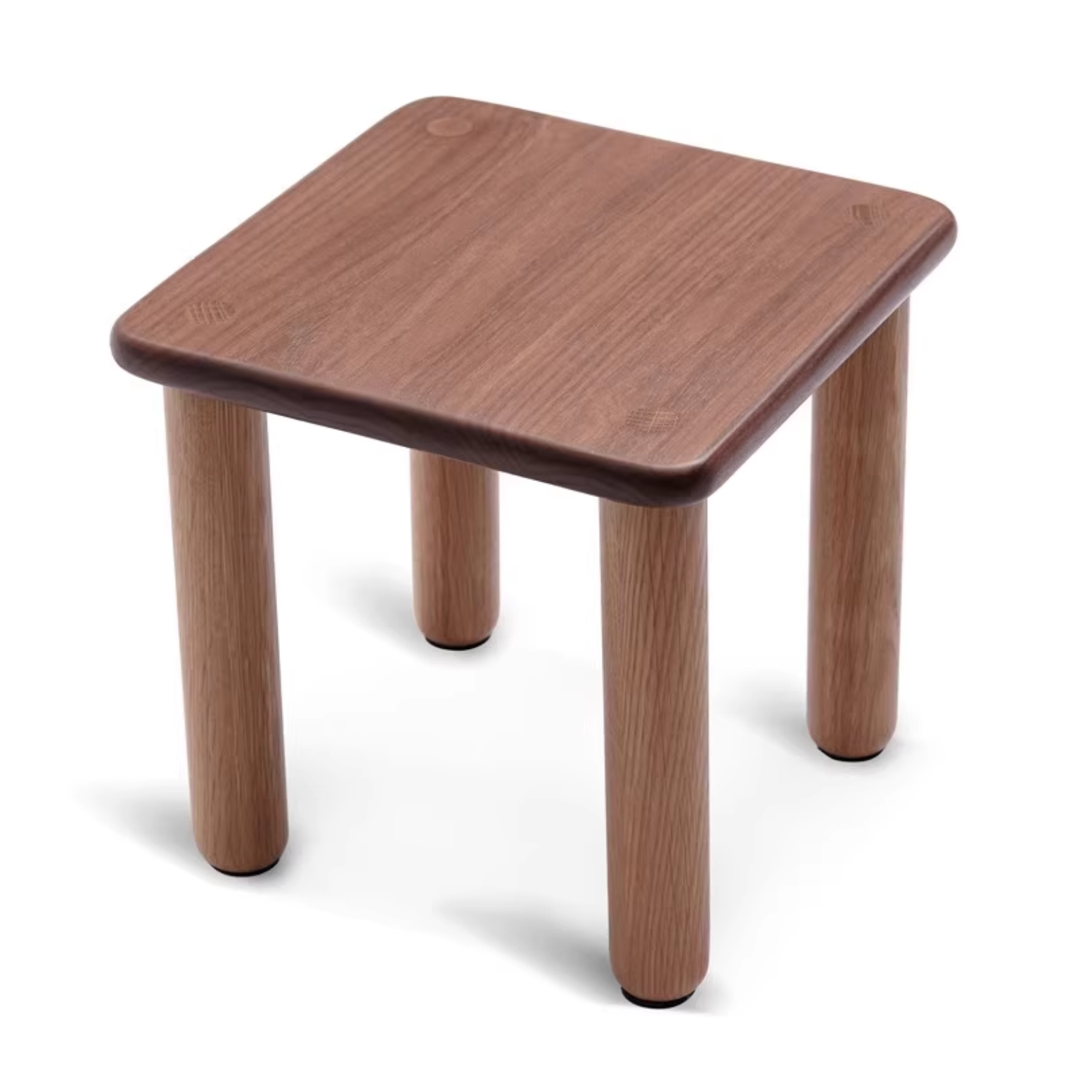 Black Walnut, Oak Solid Wood Kids Small Stool