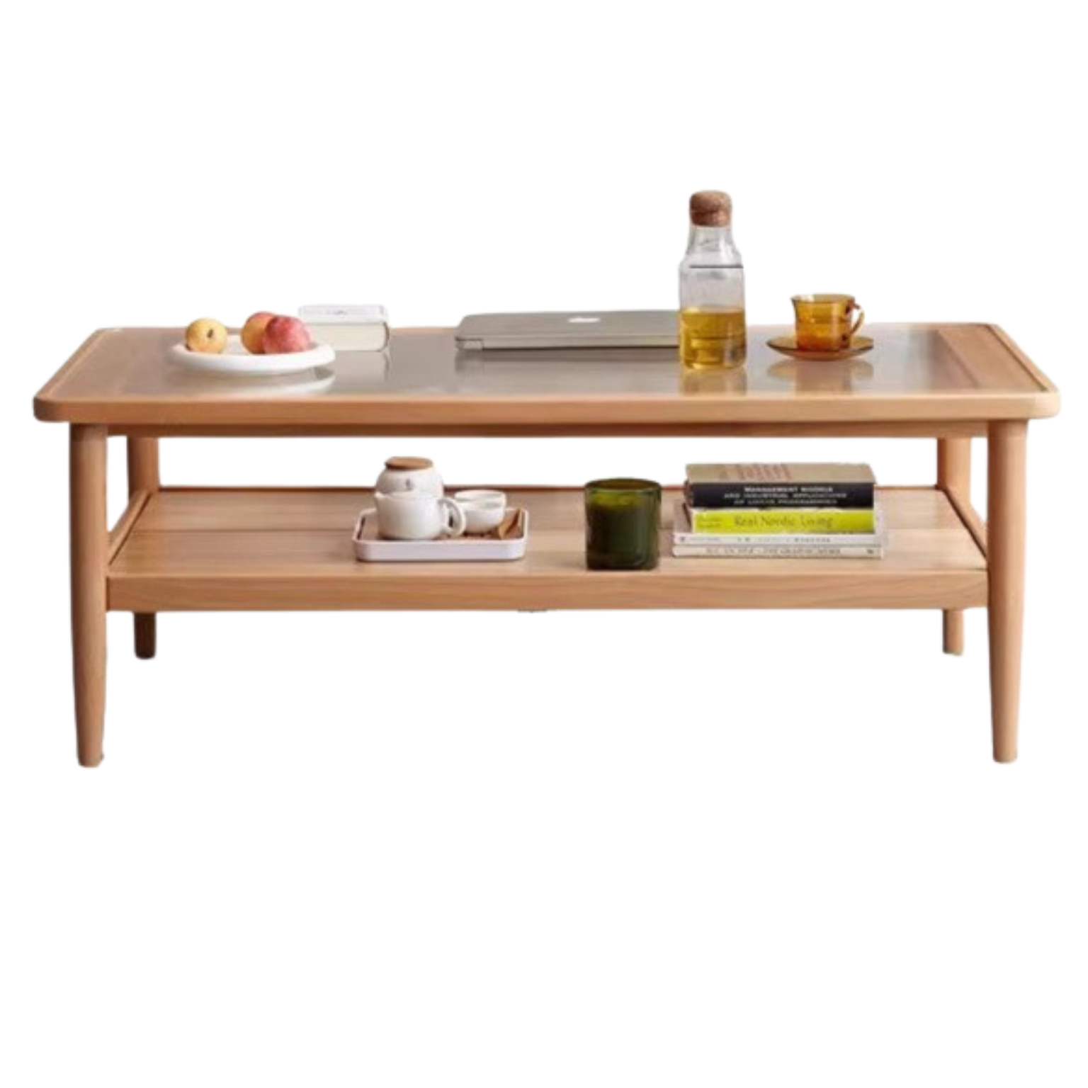 European Beech Solid Wood Nordic Coffee Table