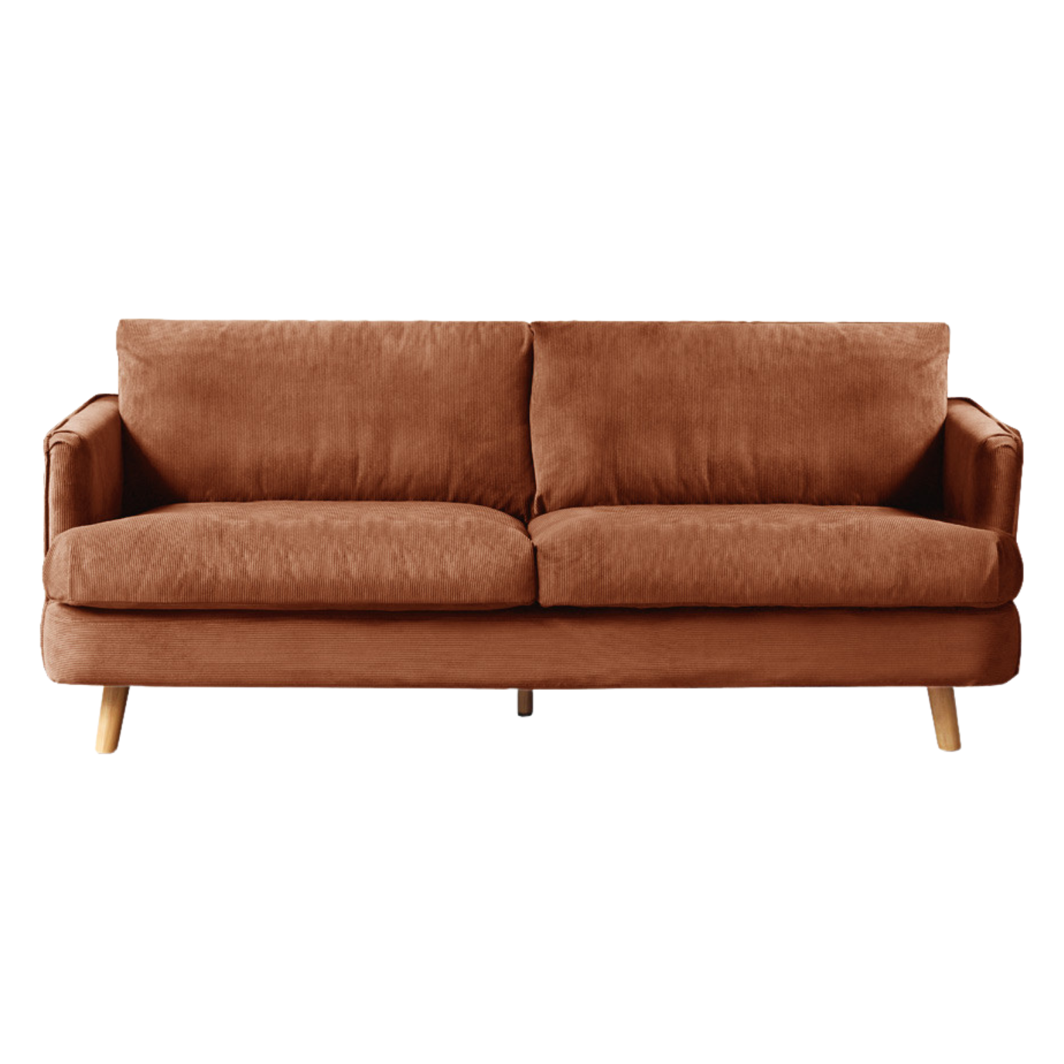 Velvet Retro straight-row sofa