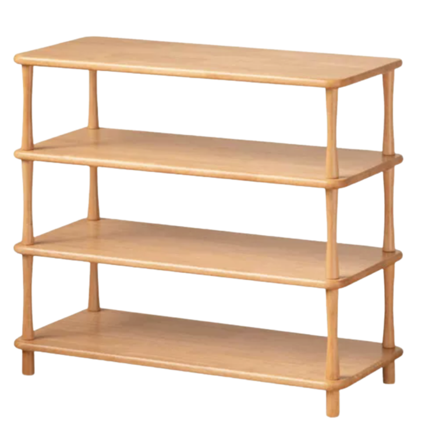 Rubberwood Solid Wood Shoe Rack Multi Layer Storage Organizer