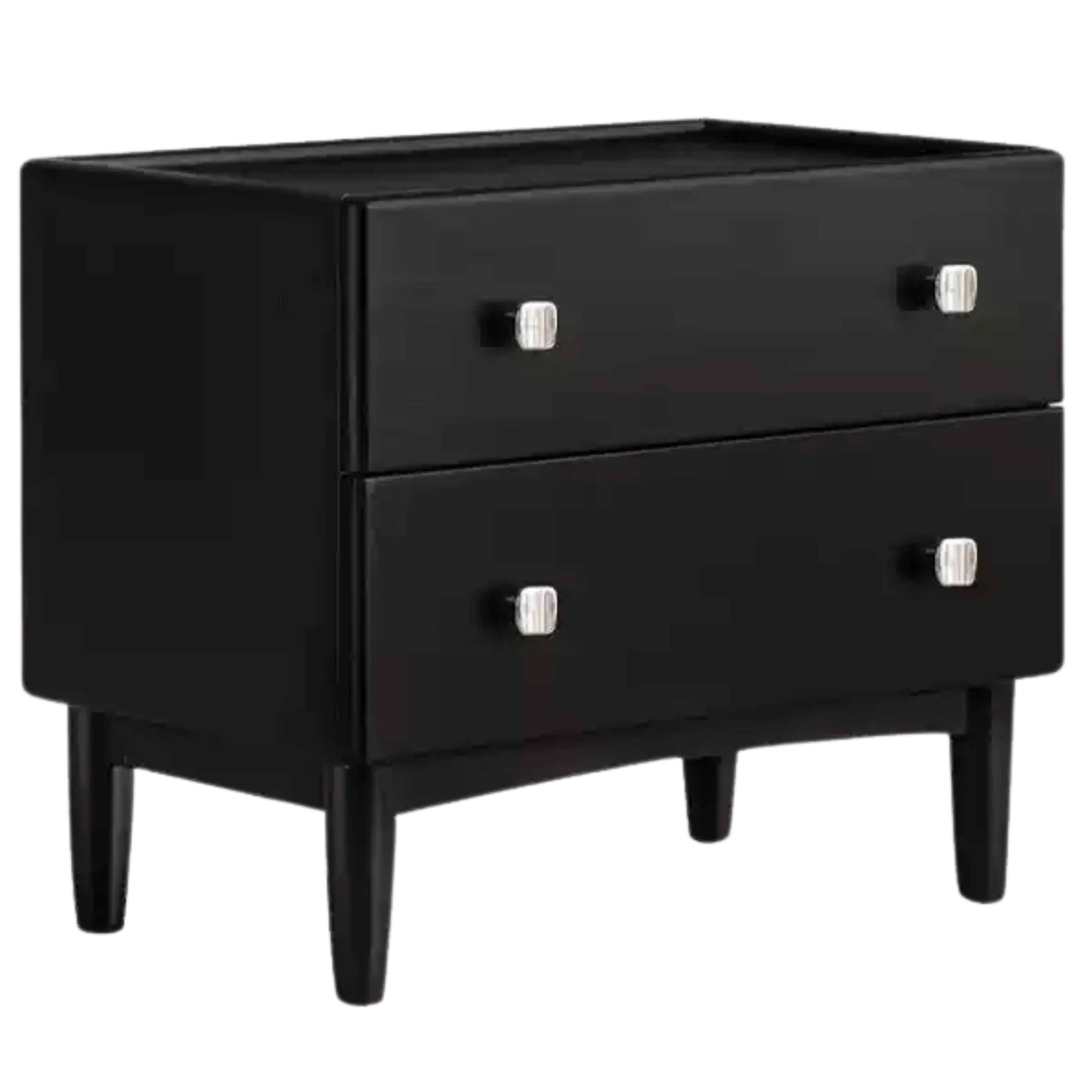 Rubber Solid Wood Classic Nightstand