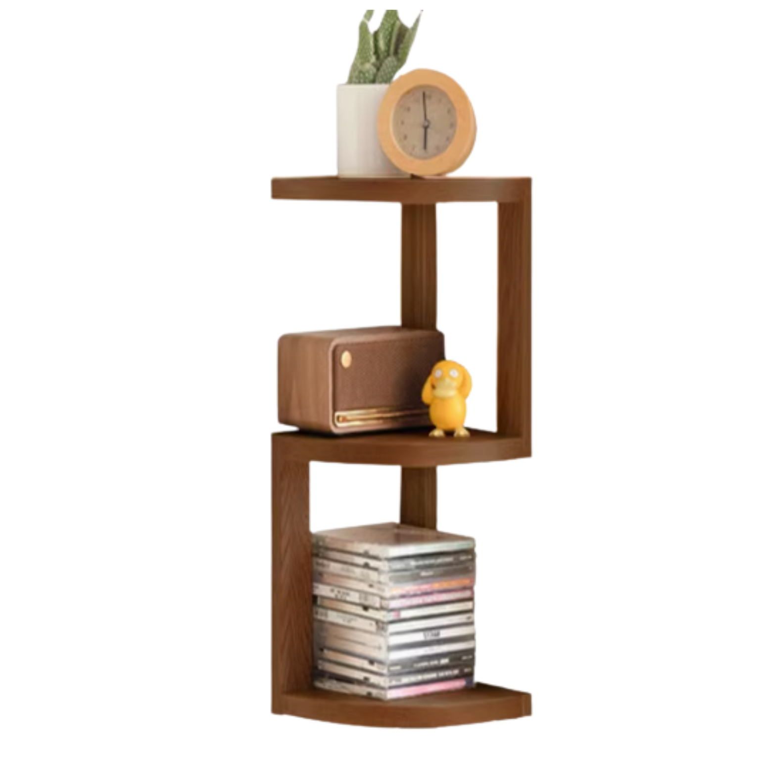 Oak Solid Wood Сorner Table Shelves