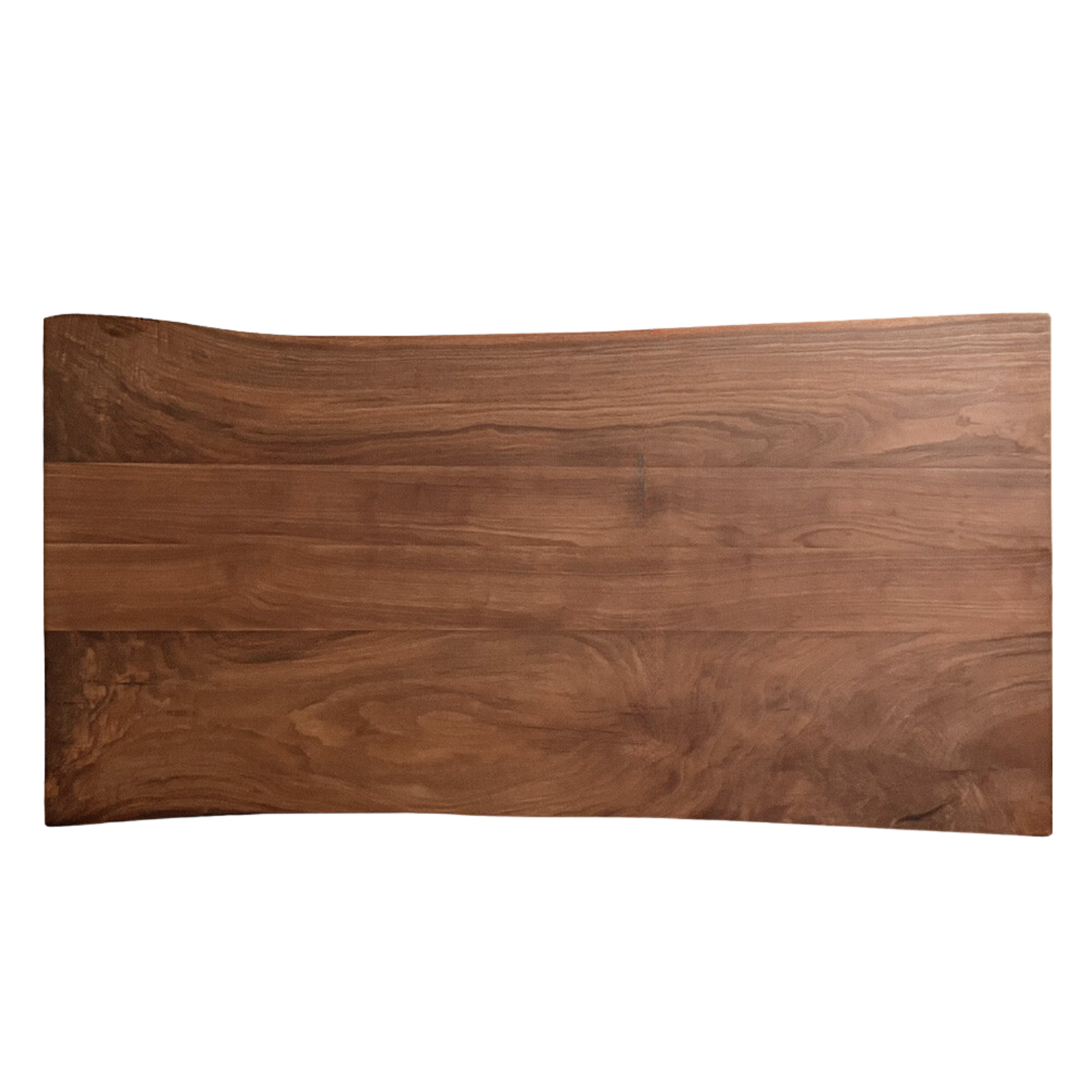 Black walnut solid wood natural edge large board dining table,