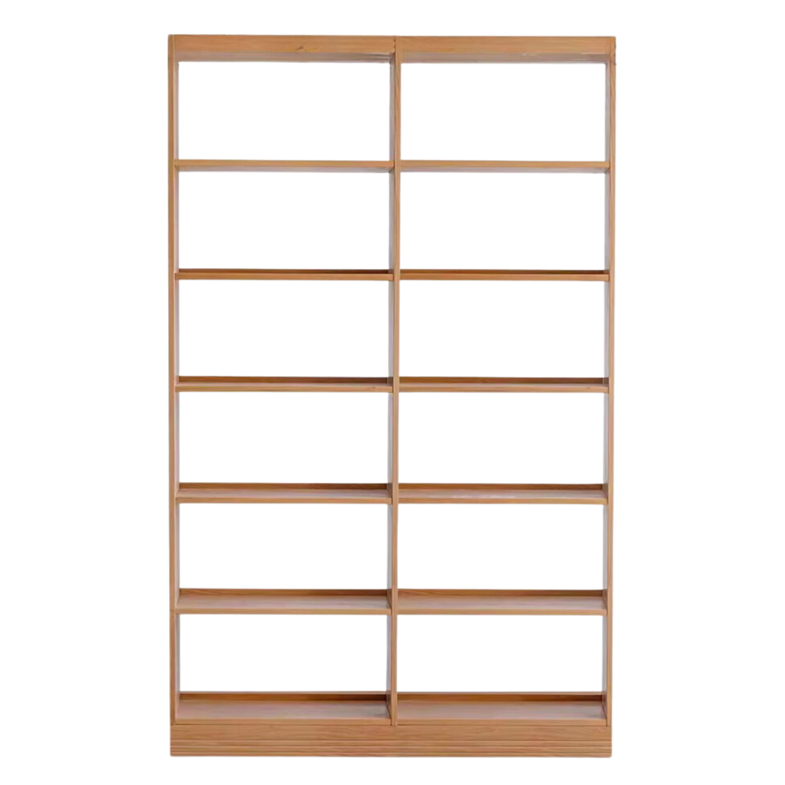 Oak solid wood Floor To Ceiling Bookshelves -