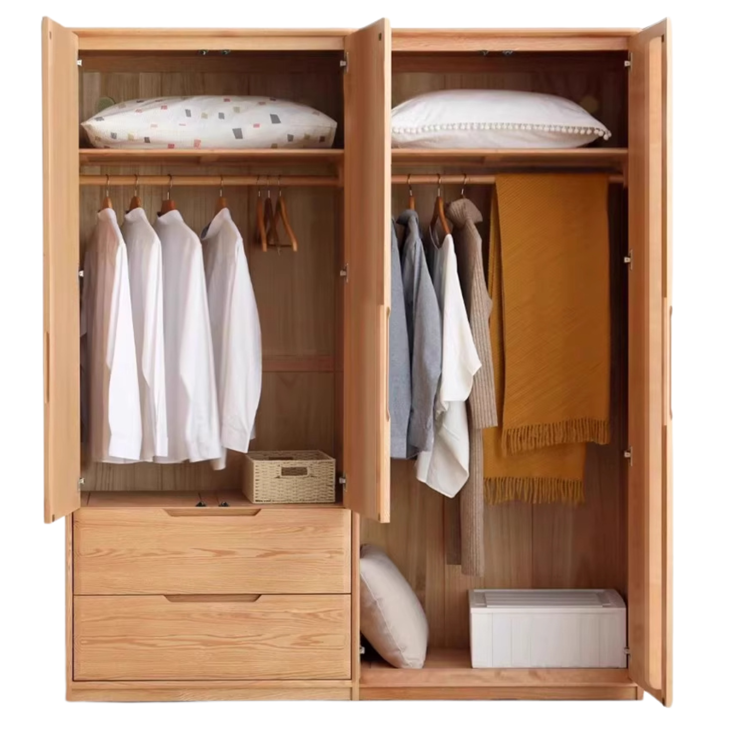 Oak solid wood Wardrobe ::