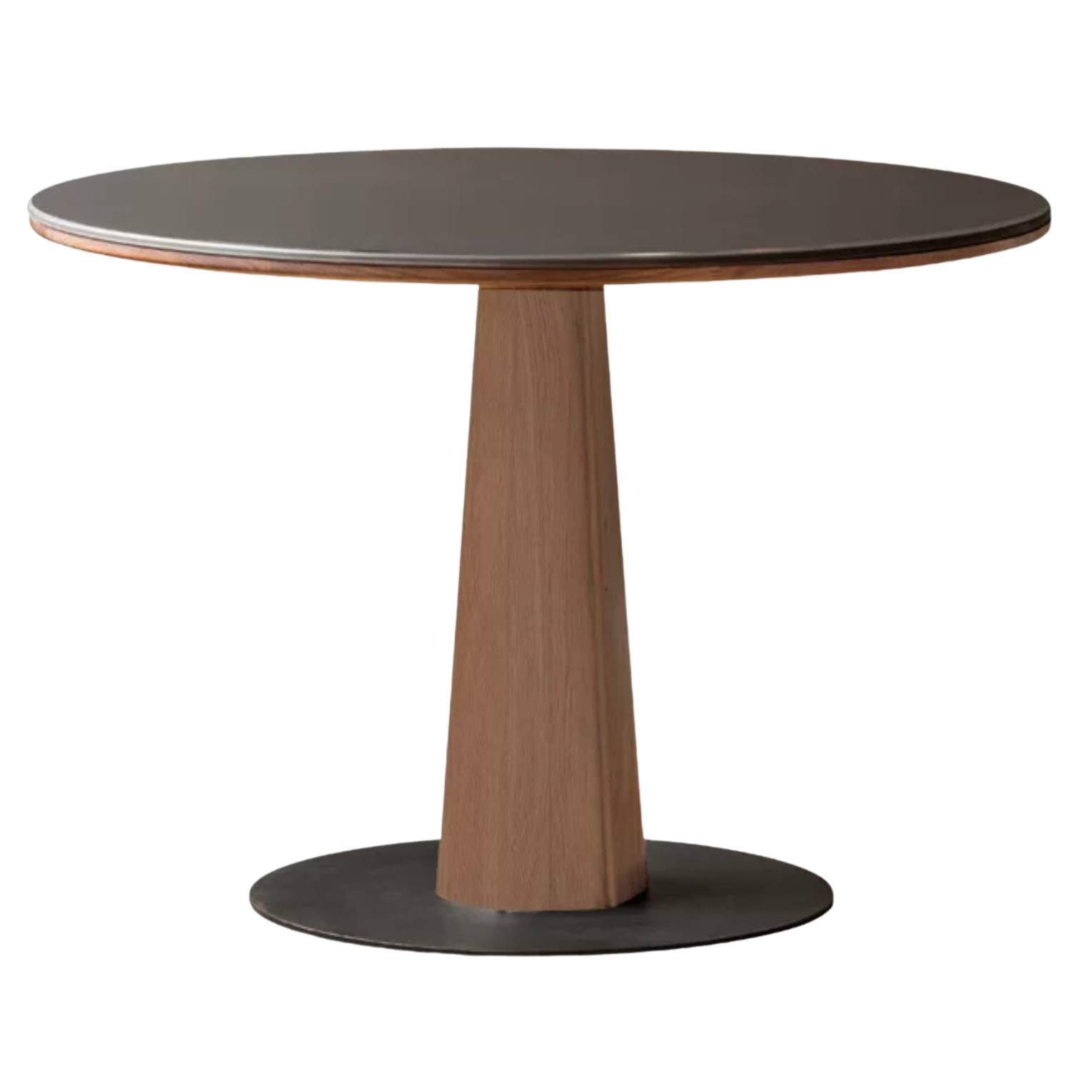 Black Walnut, Ash, Sandalwood Solid Wood Round Dining Table