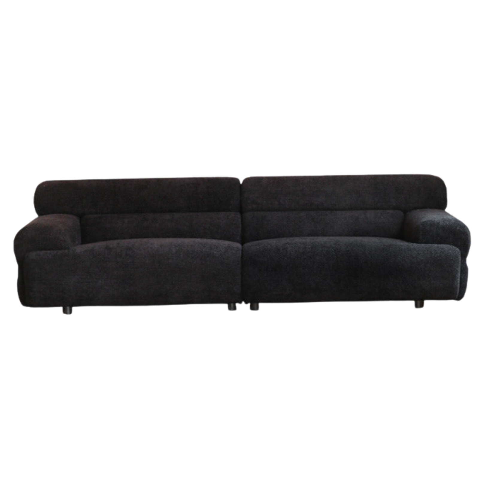 Velvet three-seat modular fabric sofa