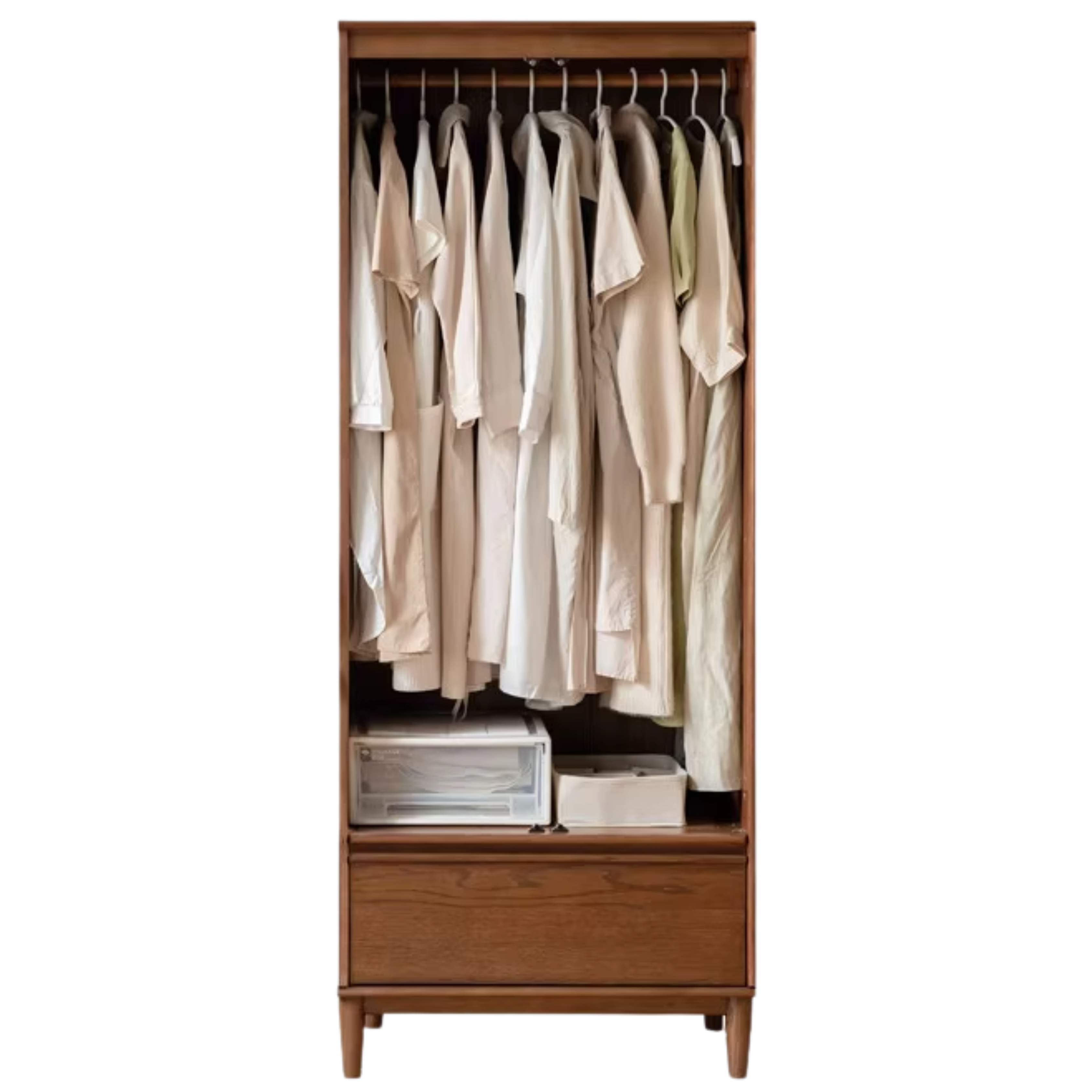 Oak Solid Wood Modern Wardrobe.