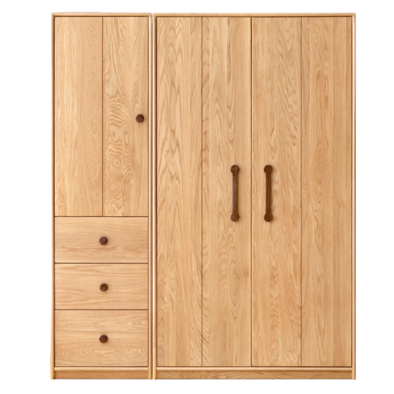 Oak solid wood Kids wardrobe: