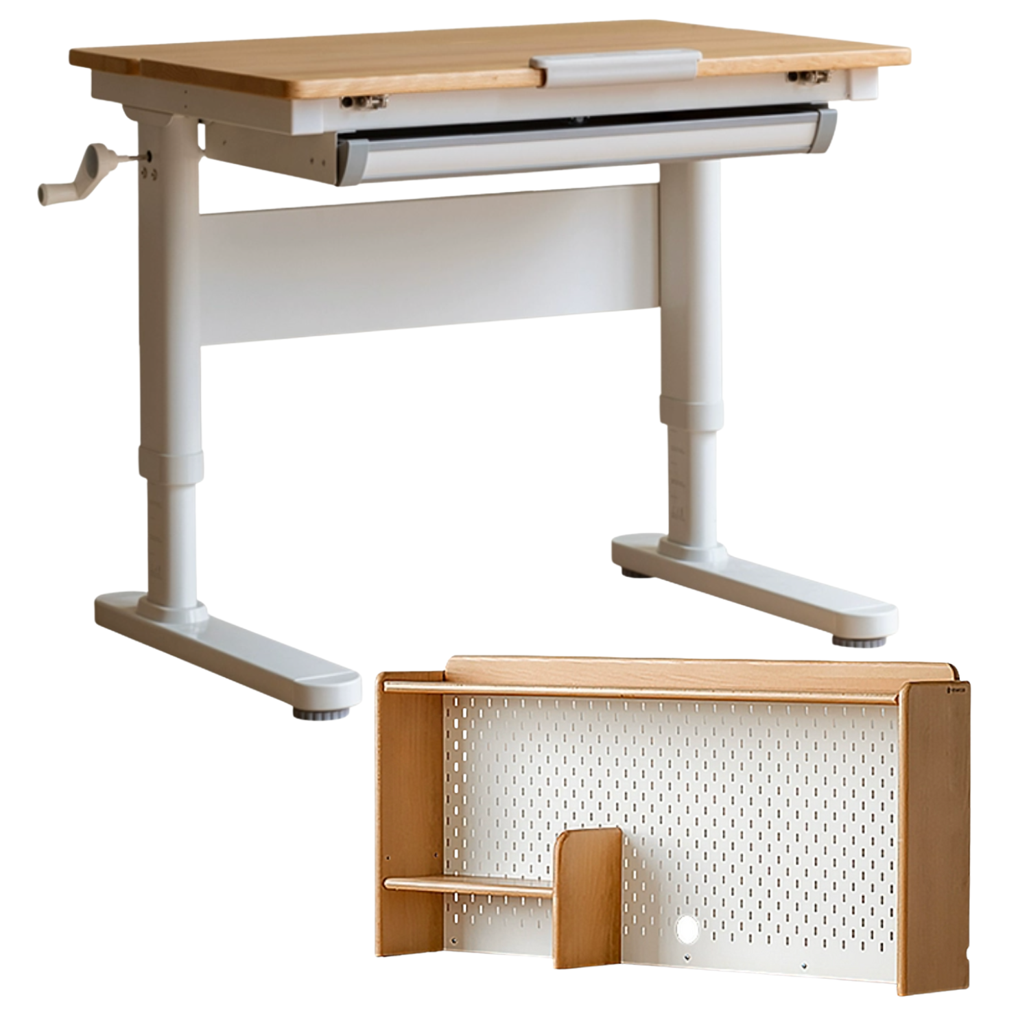 Beech Solid Wood children's Lifting Study Desk