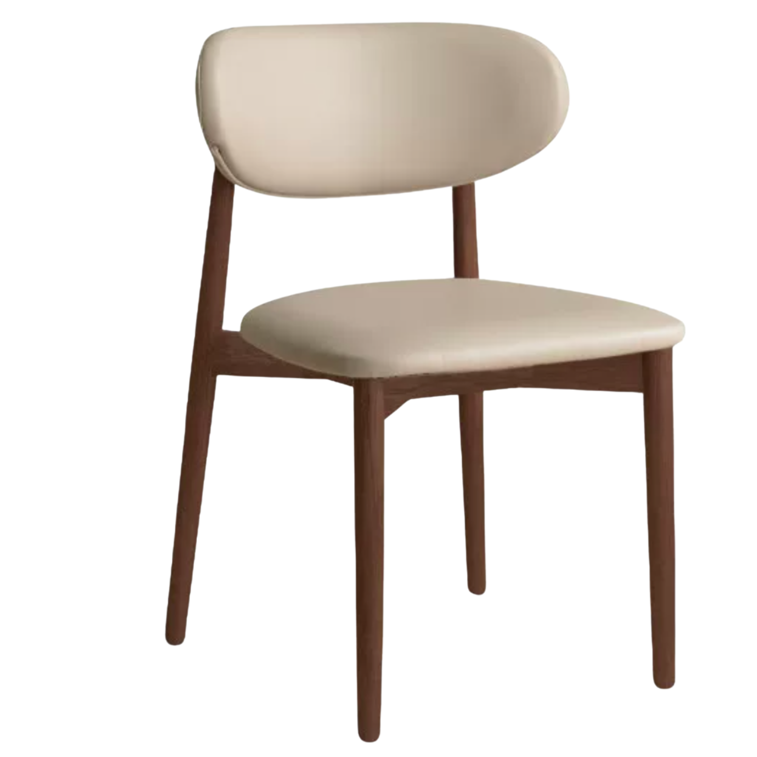Set 4 pcs Black Walnut, Ash, Oak, Cherry, Rosewood Solid Wood Lamb Velvet Cloud Cotton Dining Chair