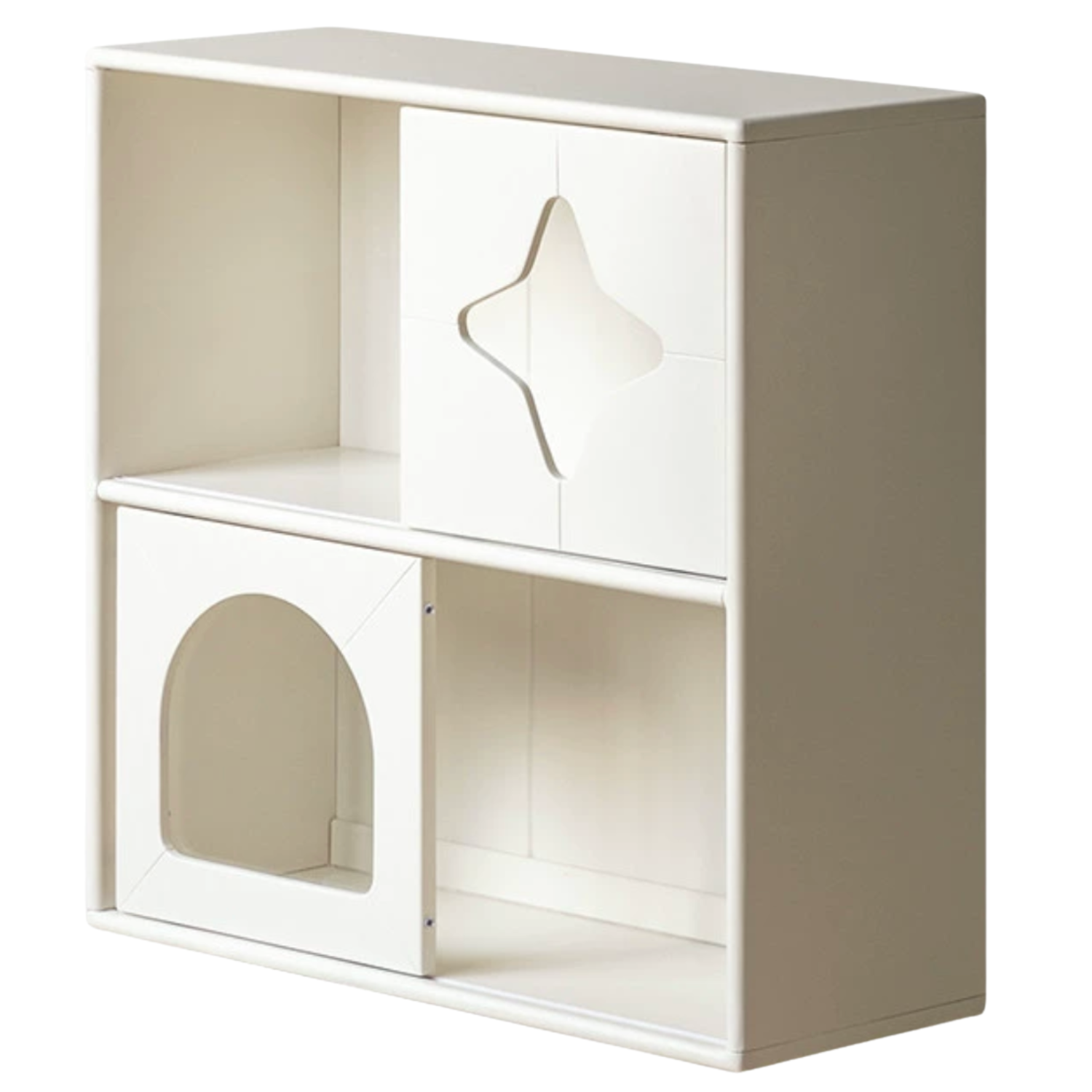 Beech, Solid Rubberwood Children's Сombination Bookcase