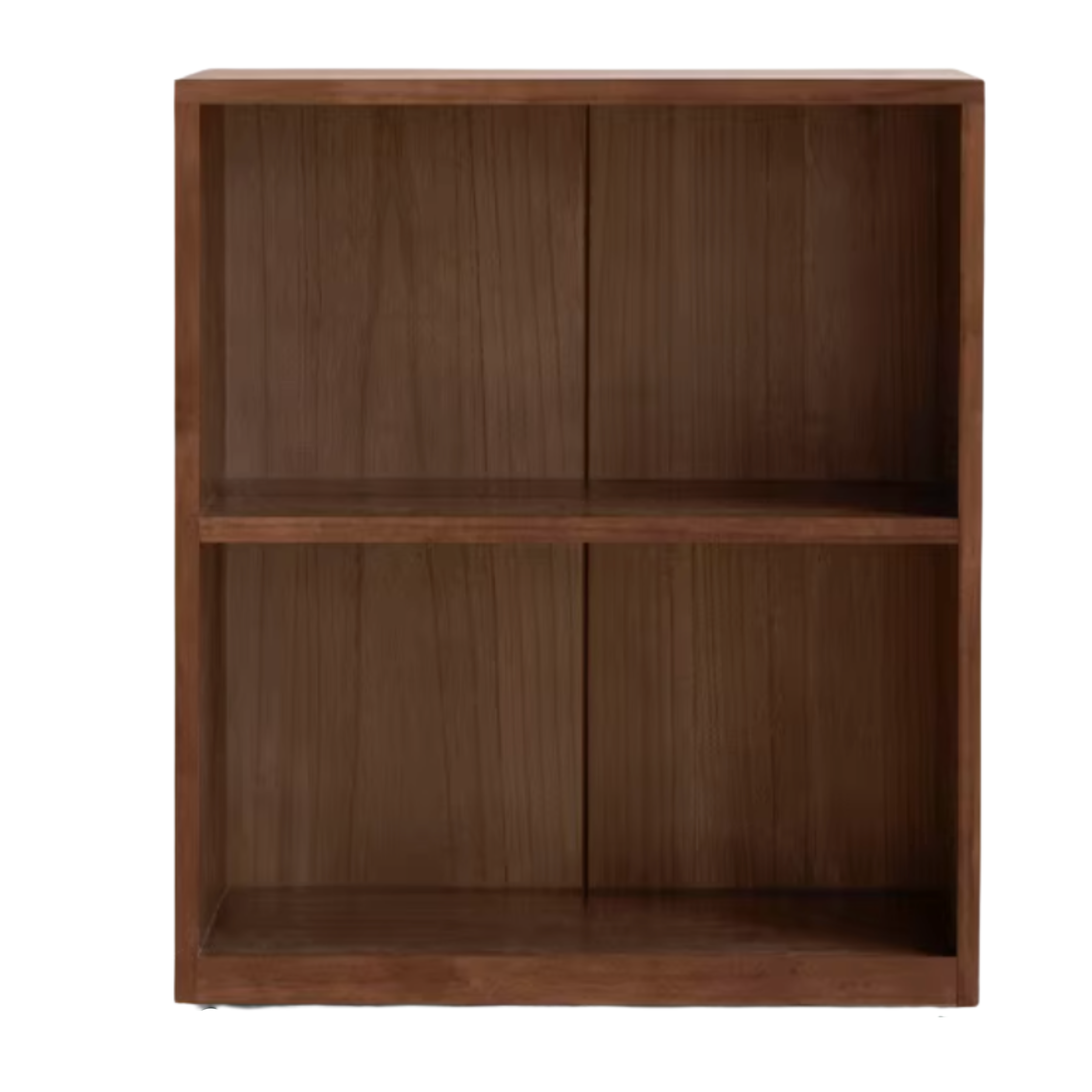 Black Walnut, Rubberwood Solid Wood Low Bookshelf Combination Floor-Standing Cabinet