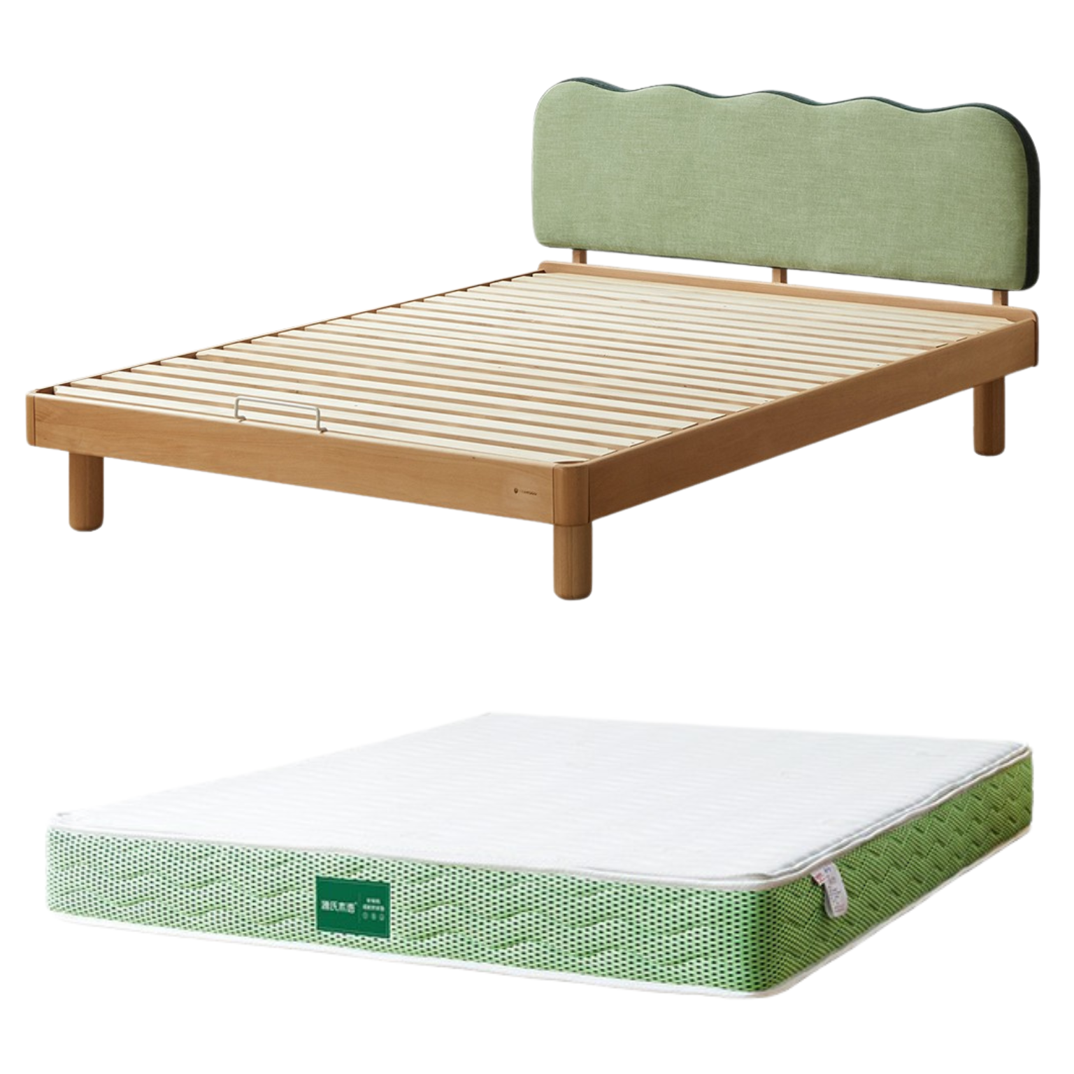 Beech Solid Wood Children's Modern Soft Bed