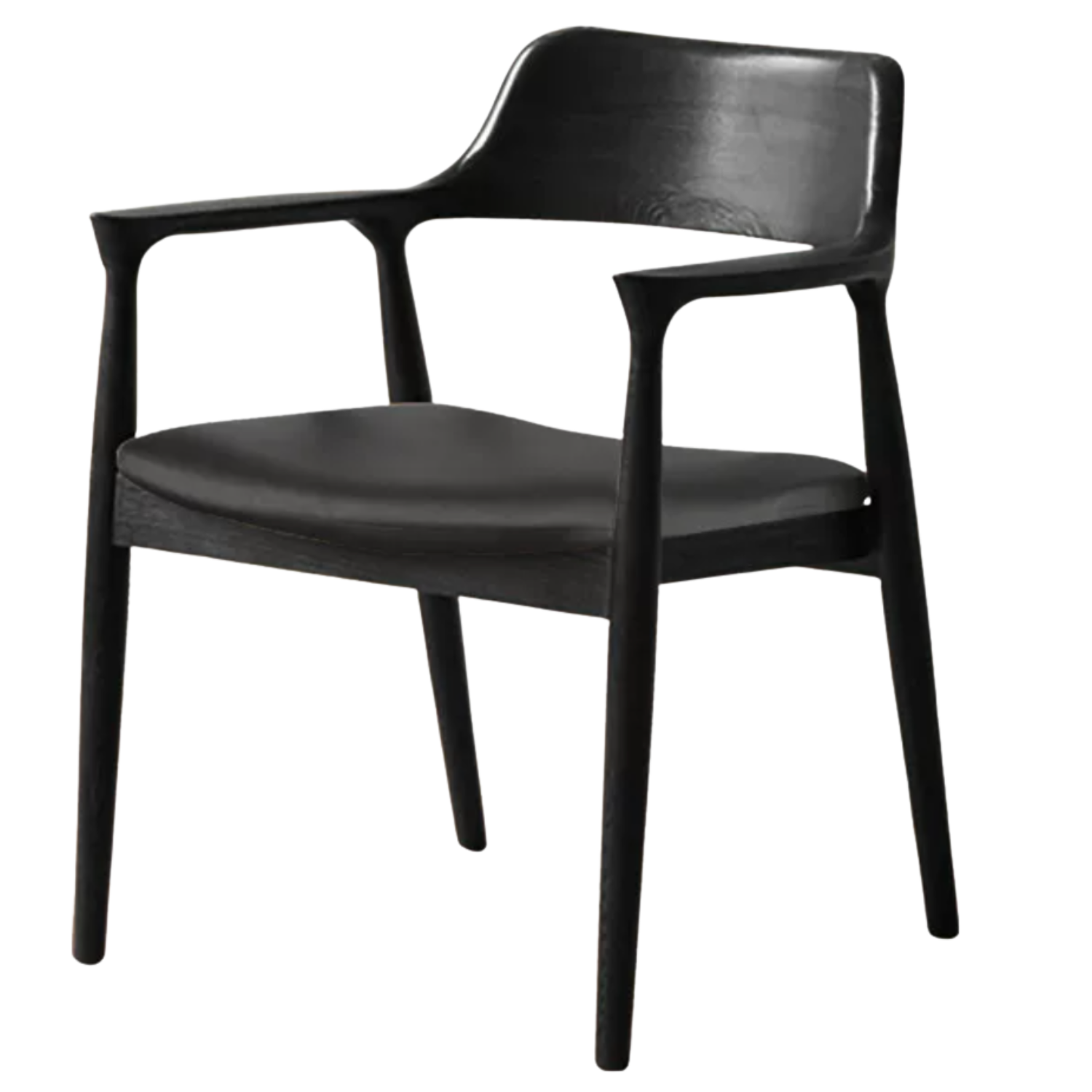 4 pcs -Ash solid wood Sculptural Wishbone-Style Dining Chair