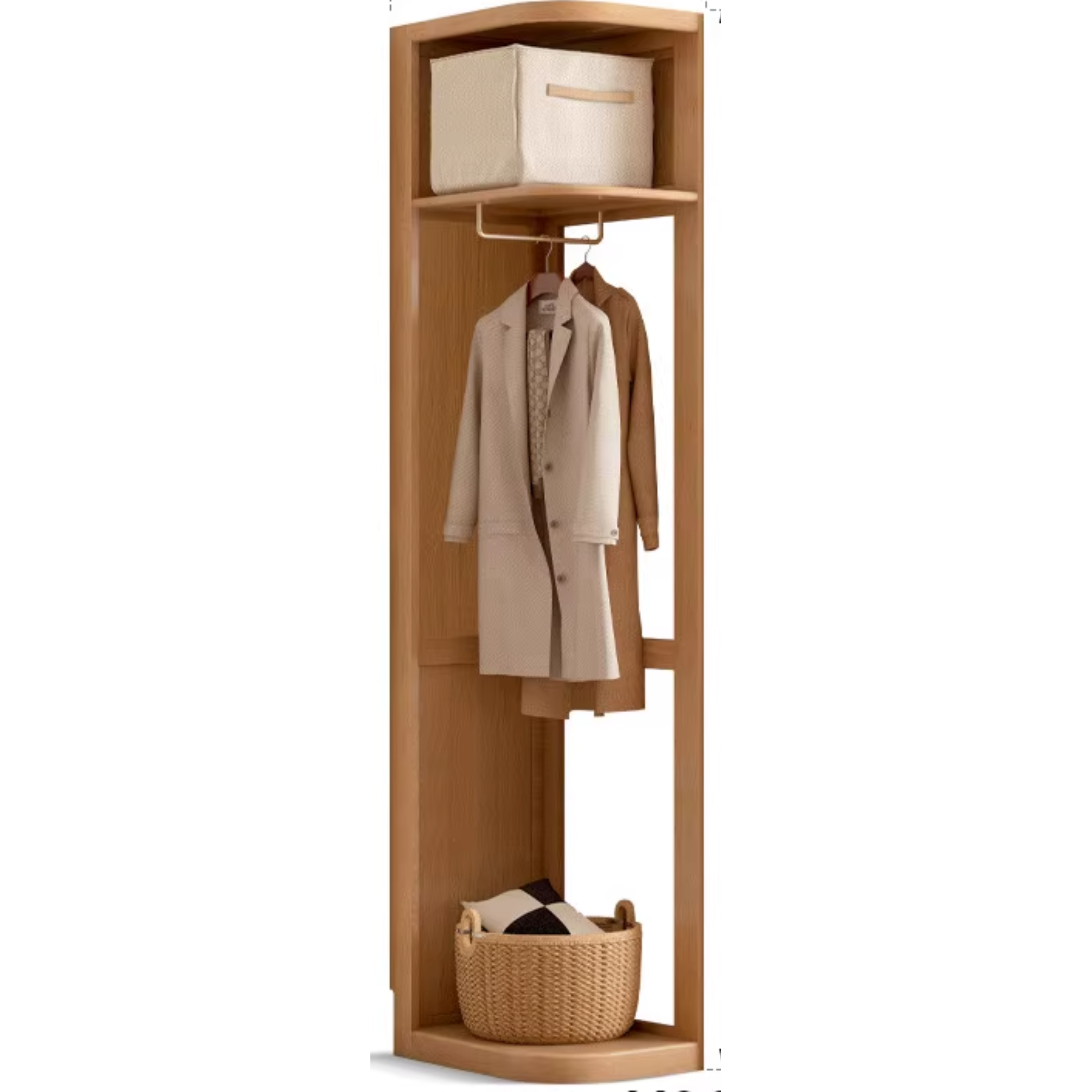 Oak Solid Wood Sliding Door Wardrobe