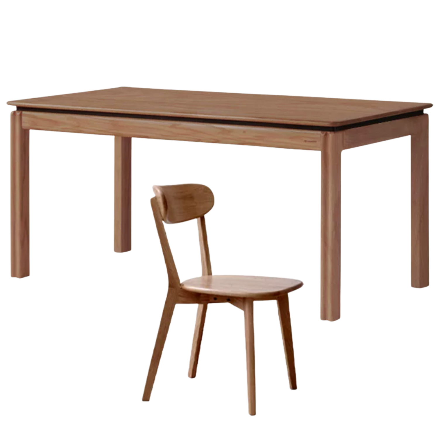 Oak, Sandalwood, Ash Solid Wood Light Luxury Dining Table