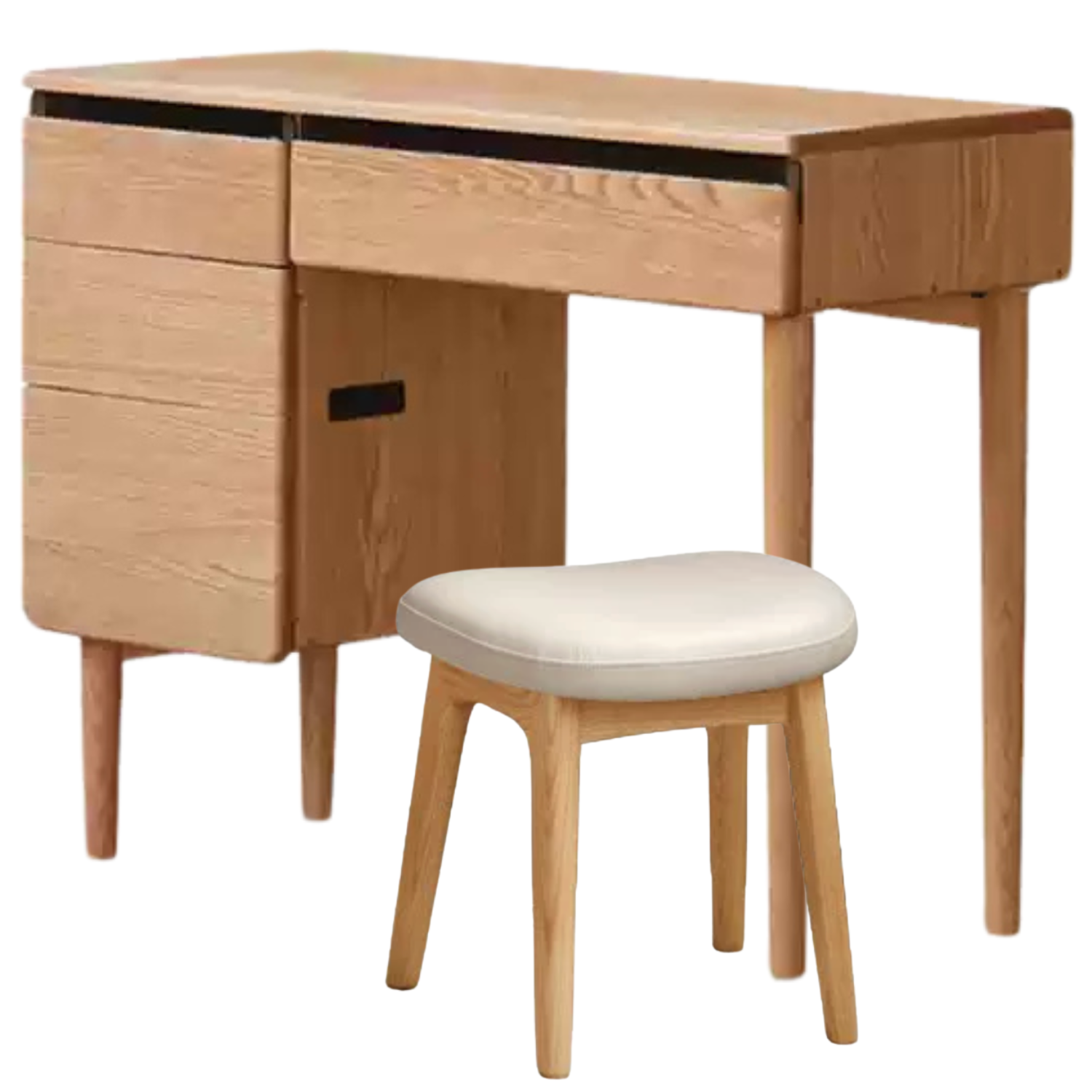 Oak Solid Wood Lighted Dressing Table