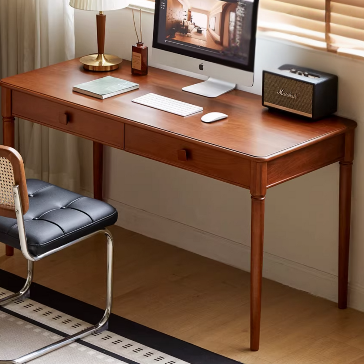 Tulipwood Solid Wood Medieval Style Desk