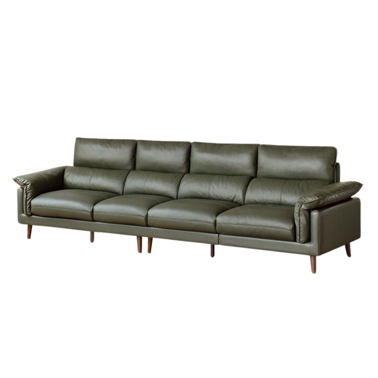 Leather first layer cowhide straight sofa