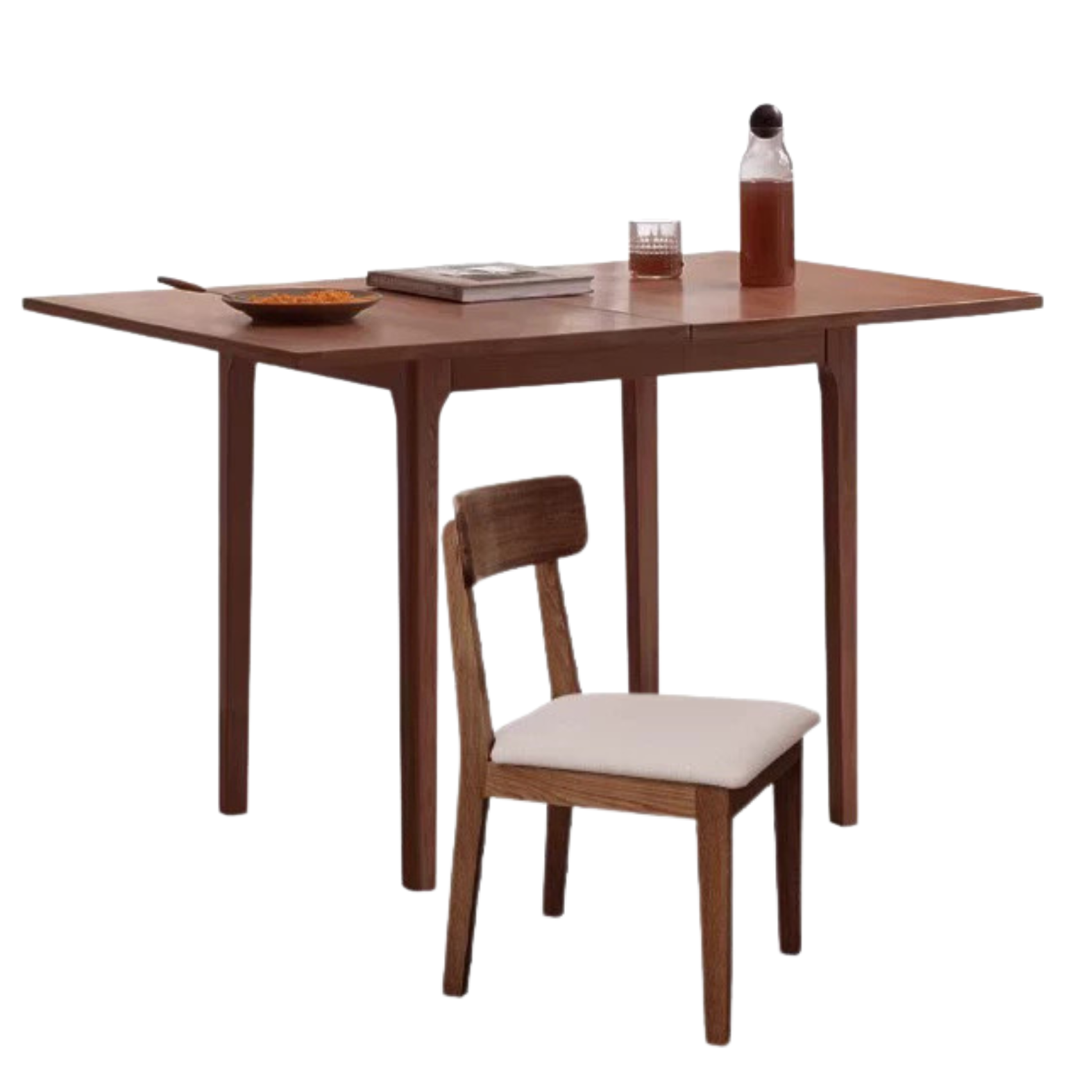 Oak Solid Wood Folding  Small Dining Table