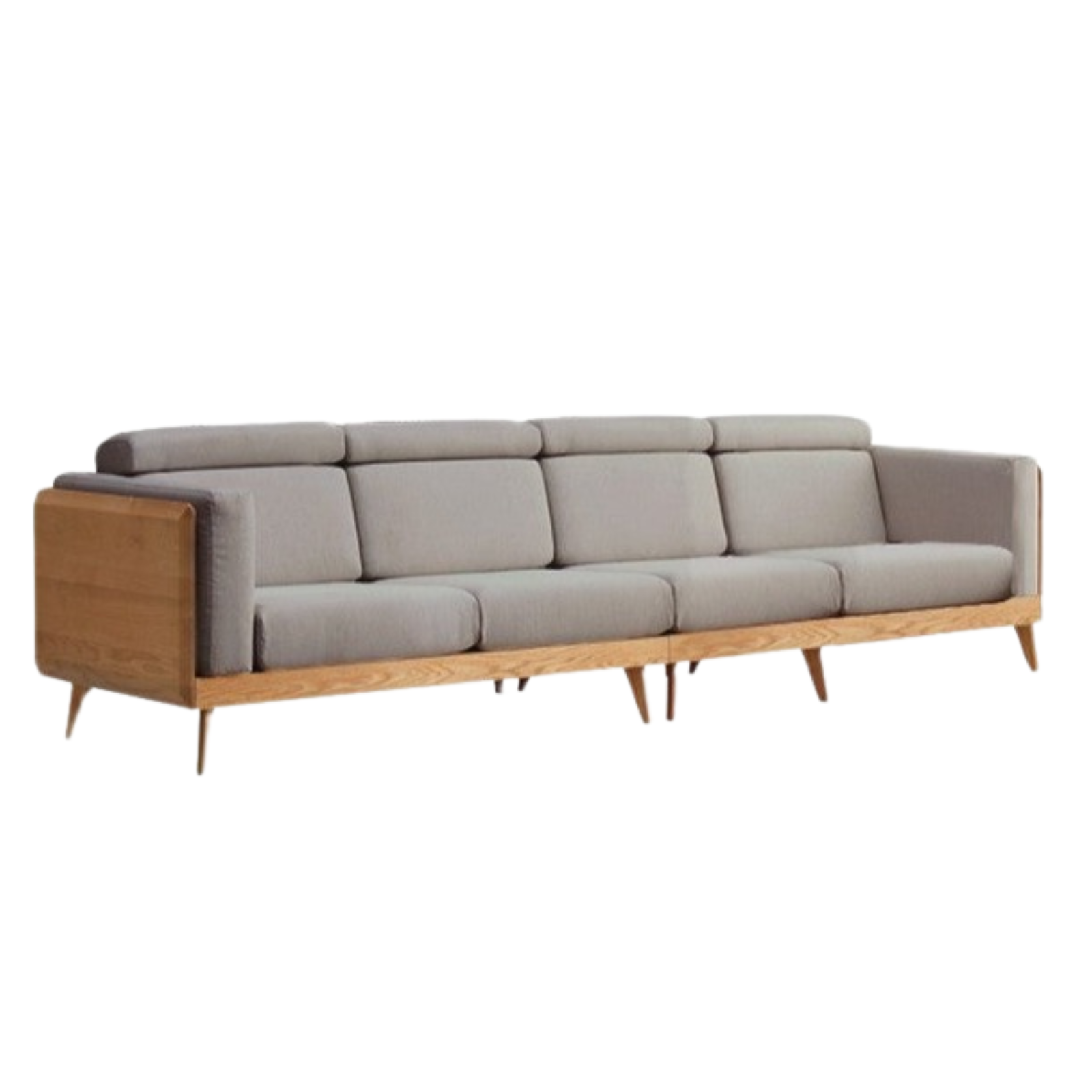 Oak solid wood modern Fabric sofa