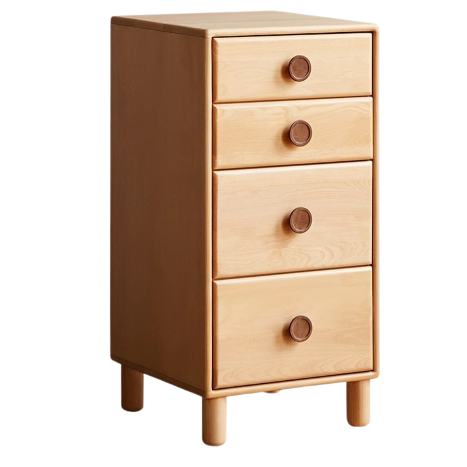 Beech Solid Wood Children's Wardrobe,Combination Storage Cabinet: