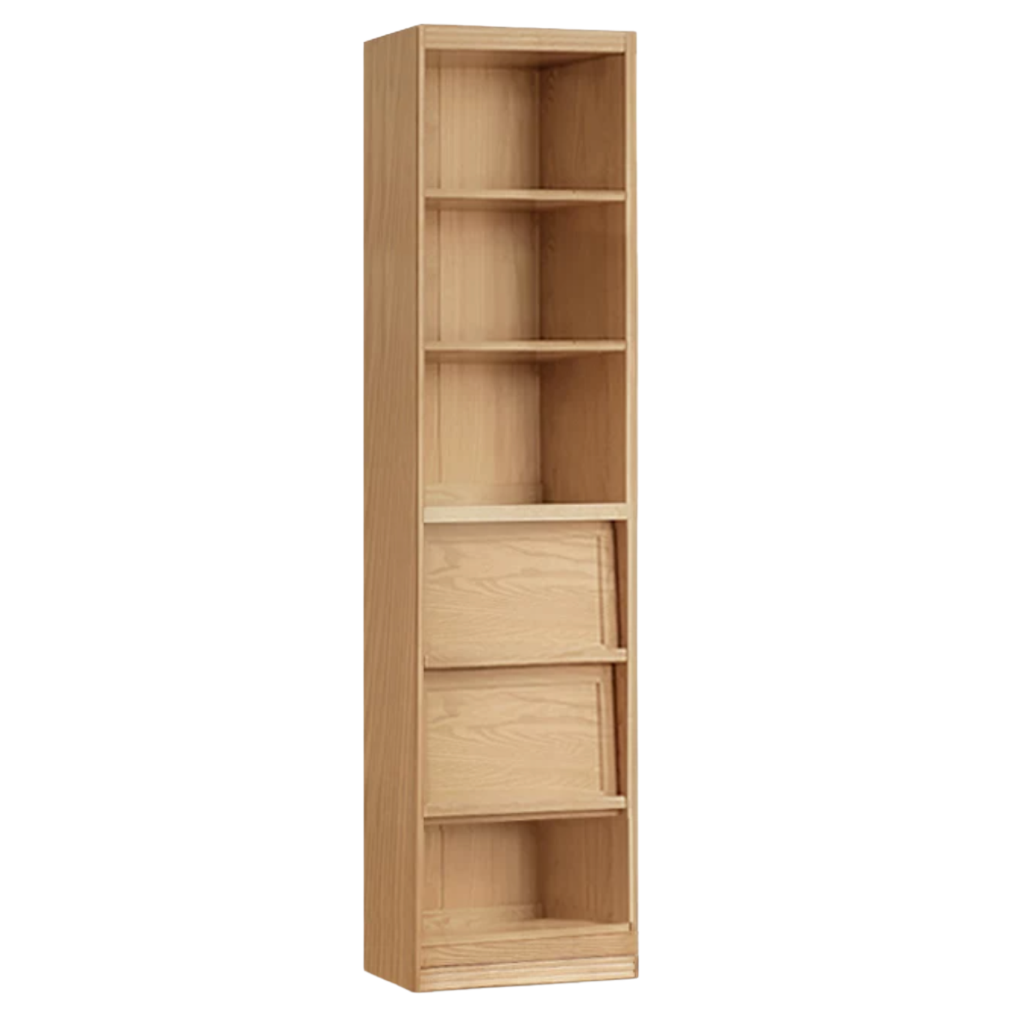 Ash, Oak, Cherry Solid Wood Bookshelf Integrated Wall-Mounted