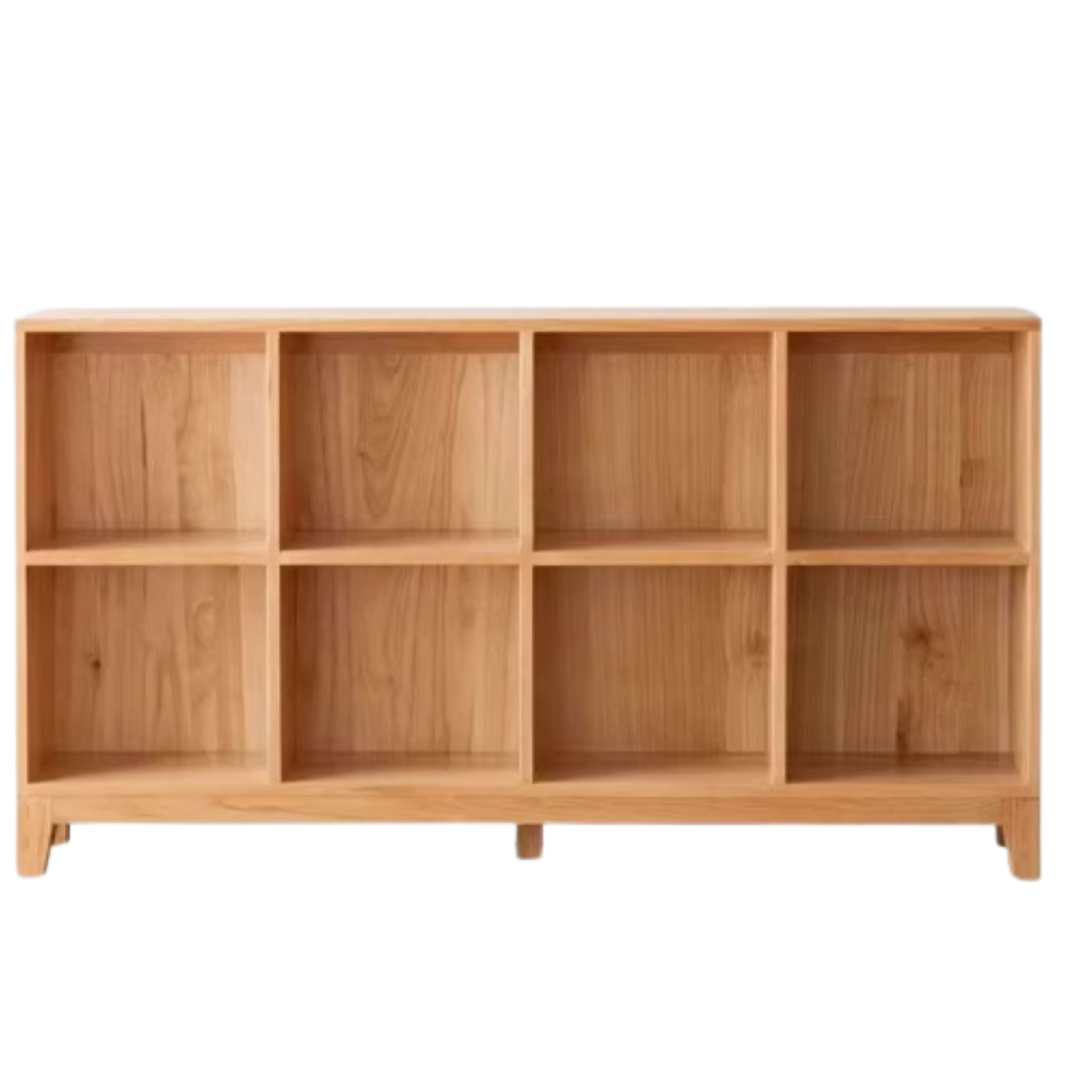 Oak Solid Wood Floor To Ceiling Bookshelve