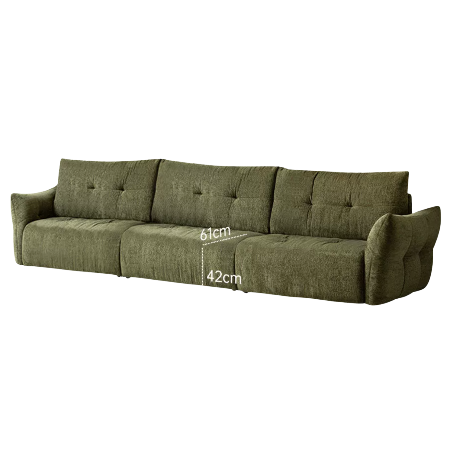 Modern Fabric Fully Removable Washable Pet-Friendly Floor Sofa