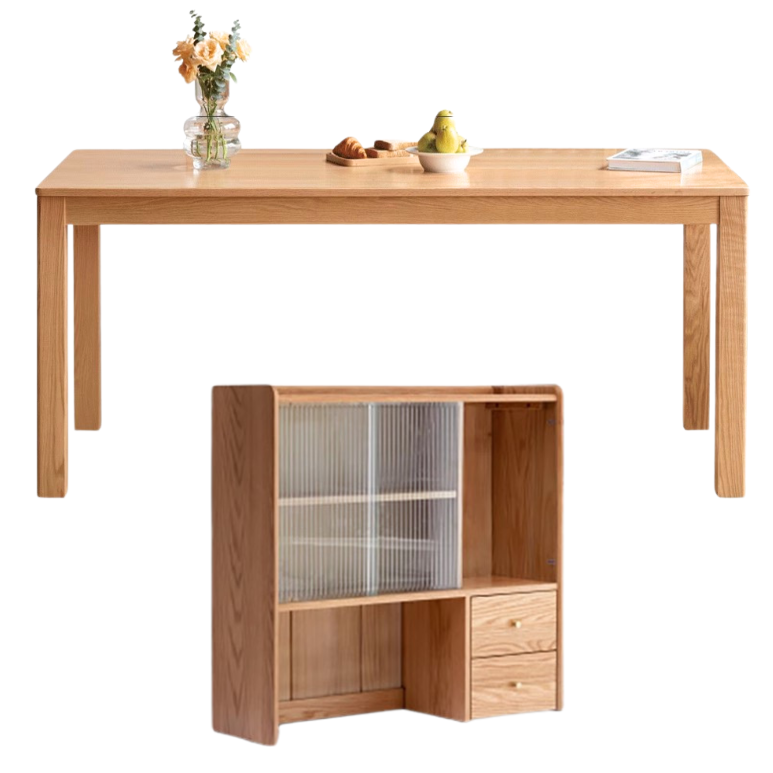 Oak Solid Wood Dining Table