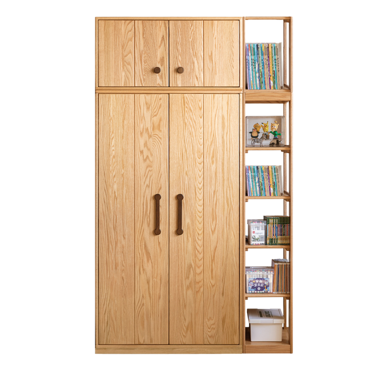 Oak solid wood Kids wardrobe: