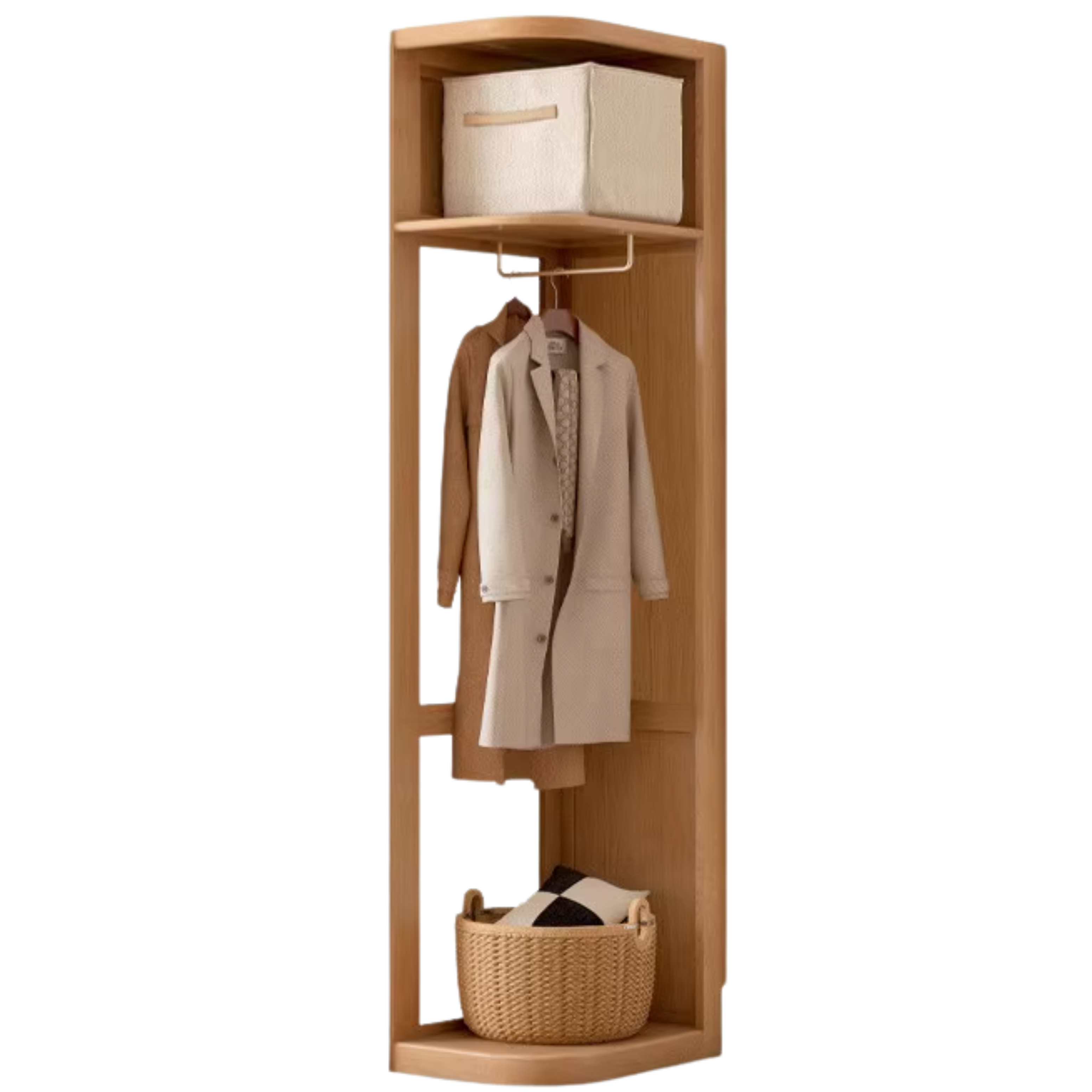Oak Solid Wood Sliding Door Wardrobe