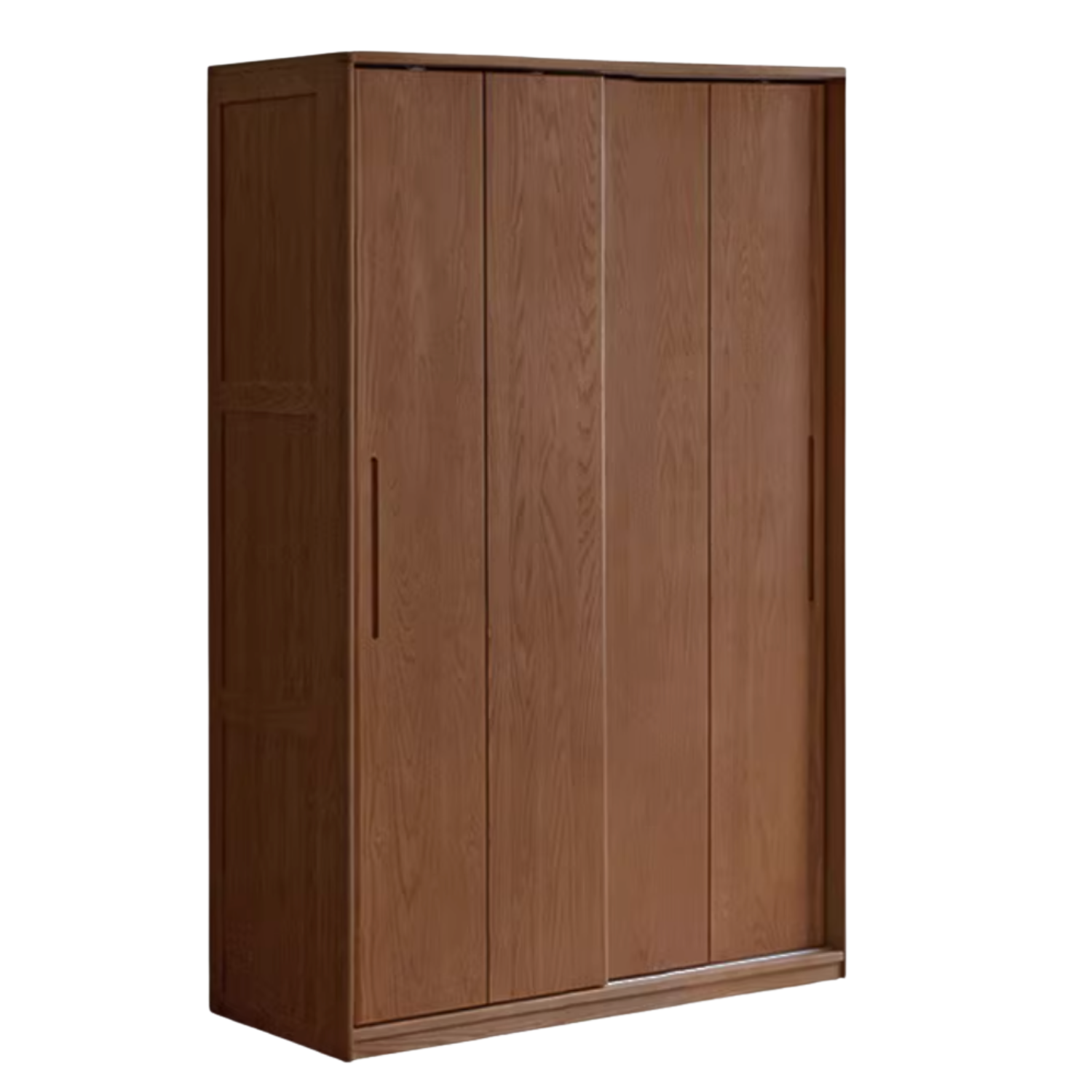 Oak, Ash Solid Wood Wardrobe With Sliding Doors