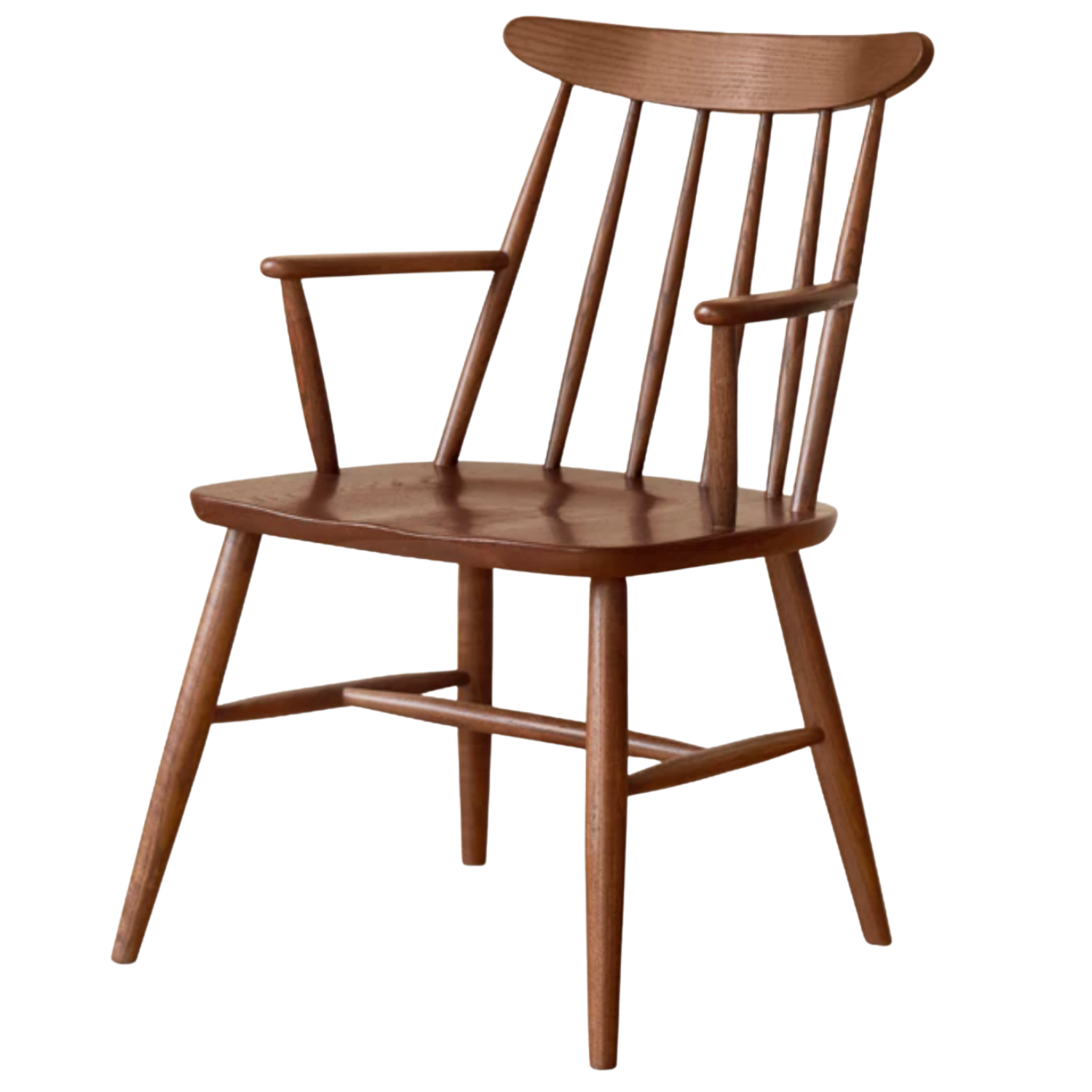 Set 4 pcs Oak Solid Wood Dining Armchair Leisure Chair