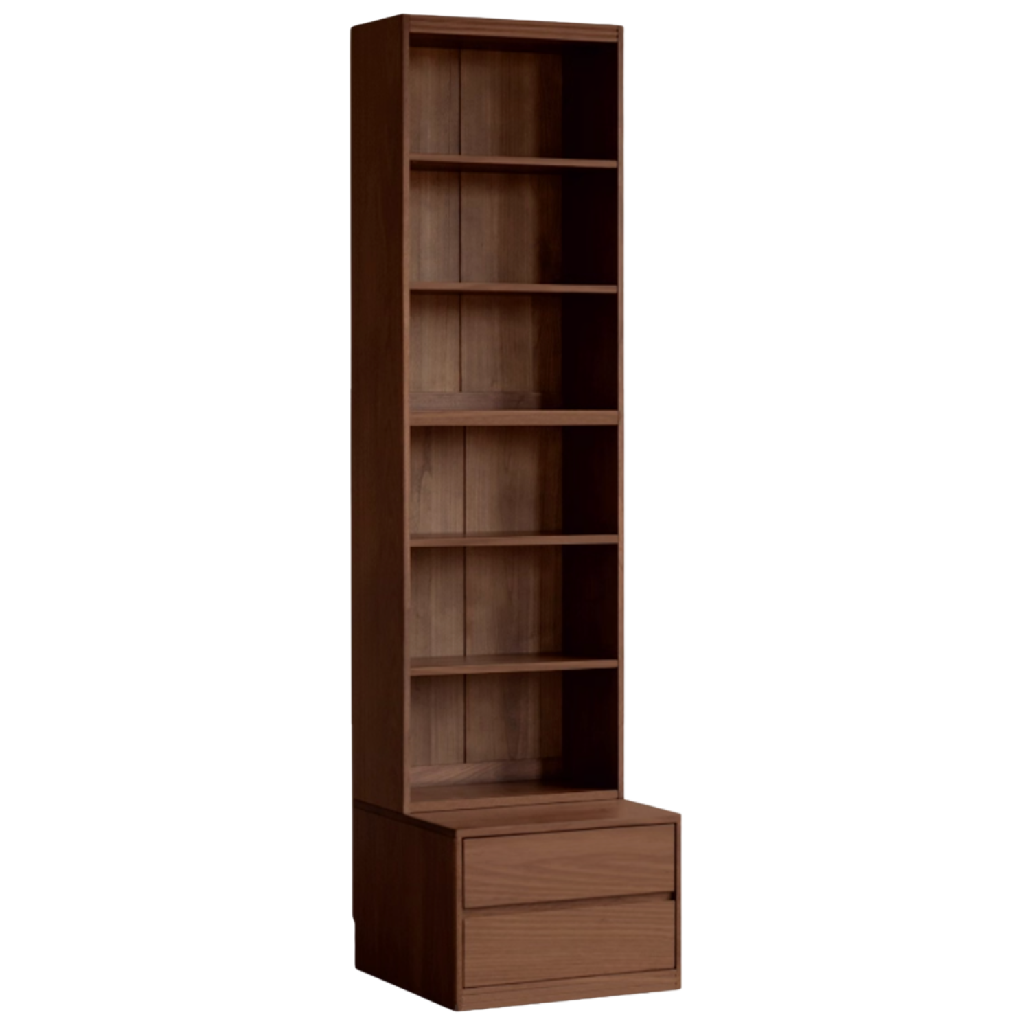 Black Walnut, Oak, Sandalwood, Ash Solid Wood Light Luxury Combined Bookshelf With Seat