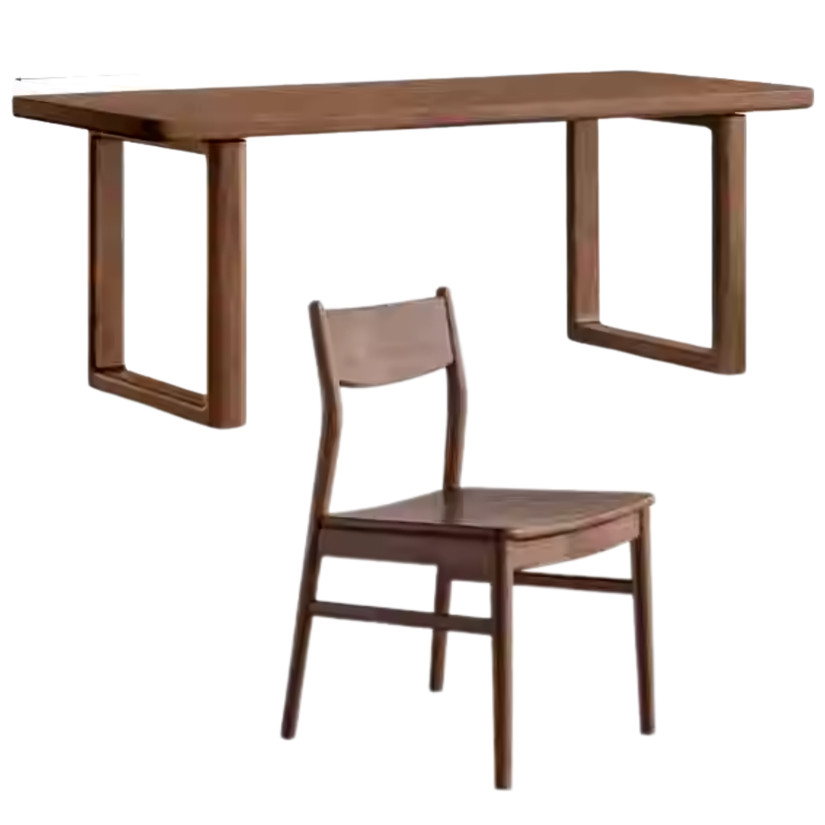 Black Walnut Solid Wood Large Board Dining Table
