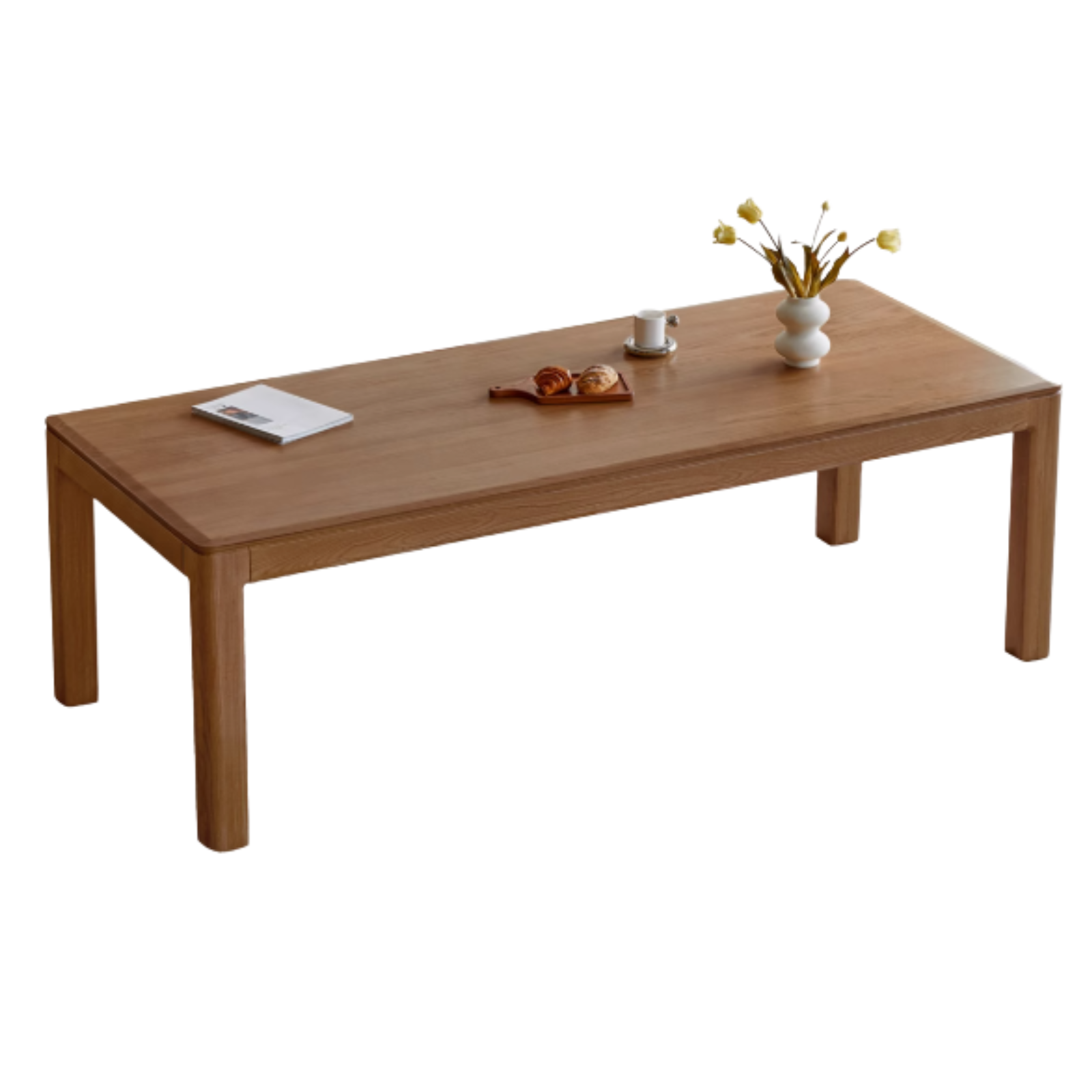 Black Walnut, Ash, Red Oak Solid Wood Large Dining Table