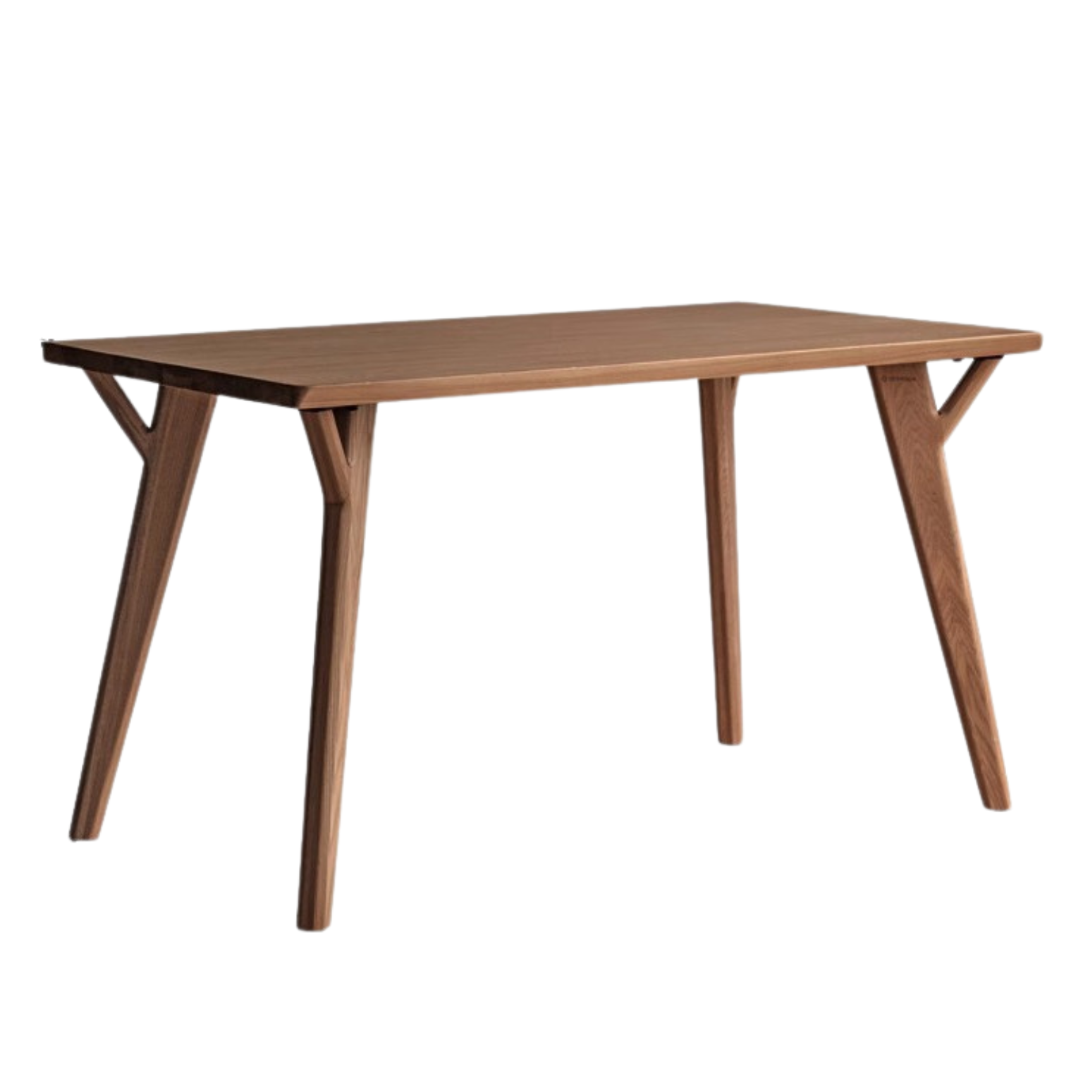 Ash Solid wood dining table rectangular walnut color ,