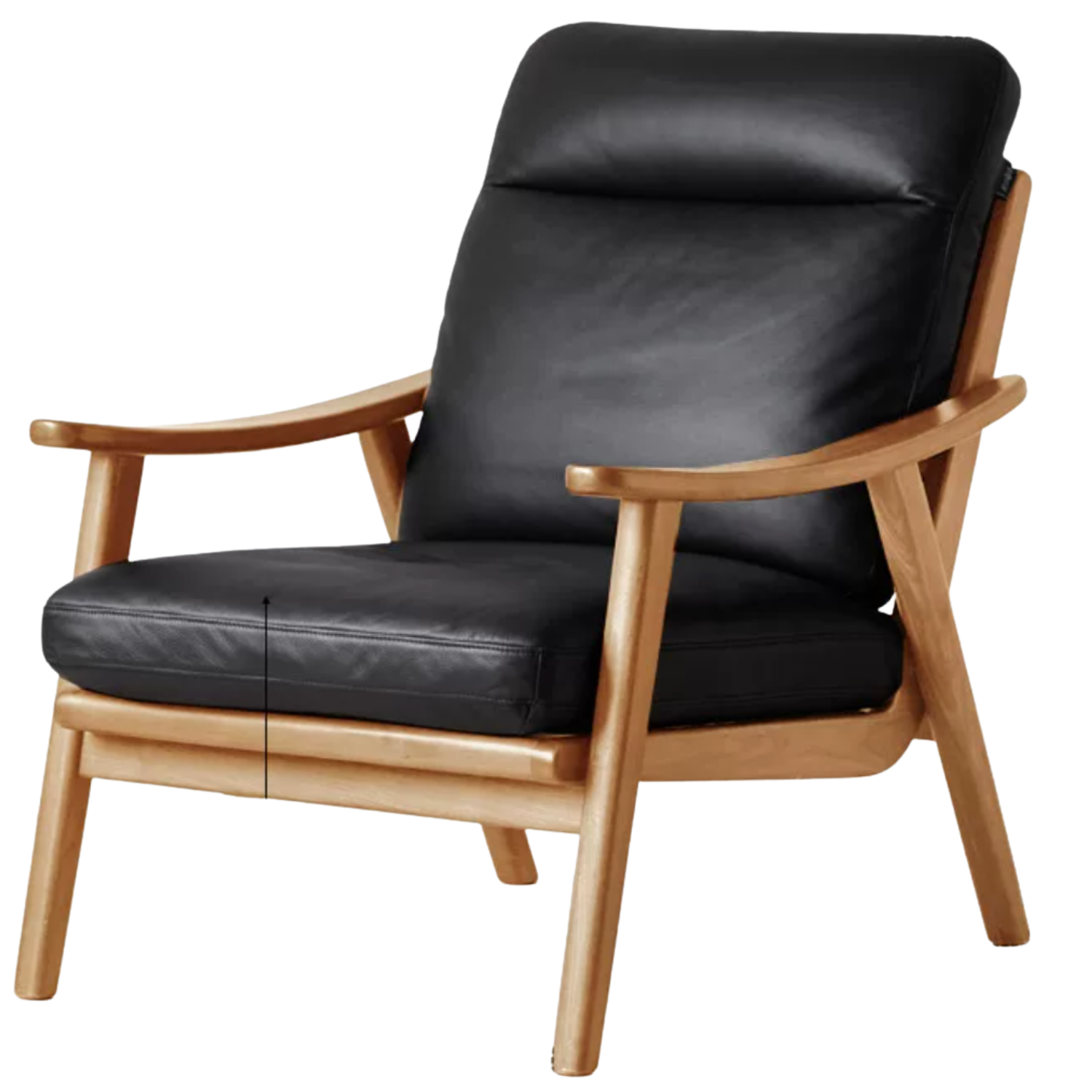 Black Walnut, Ash, Golden Pear Solid Wood Armchair