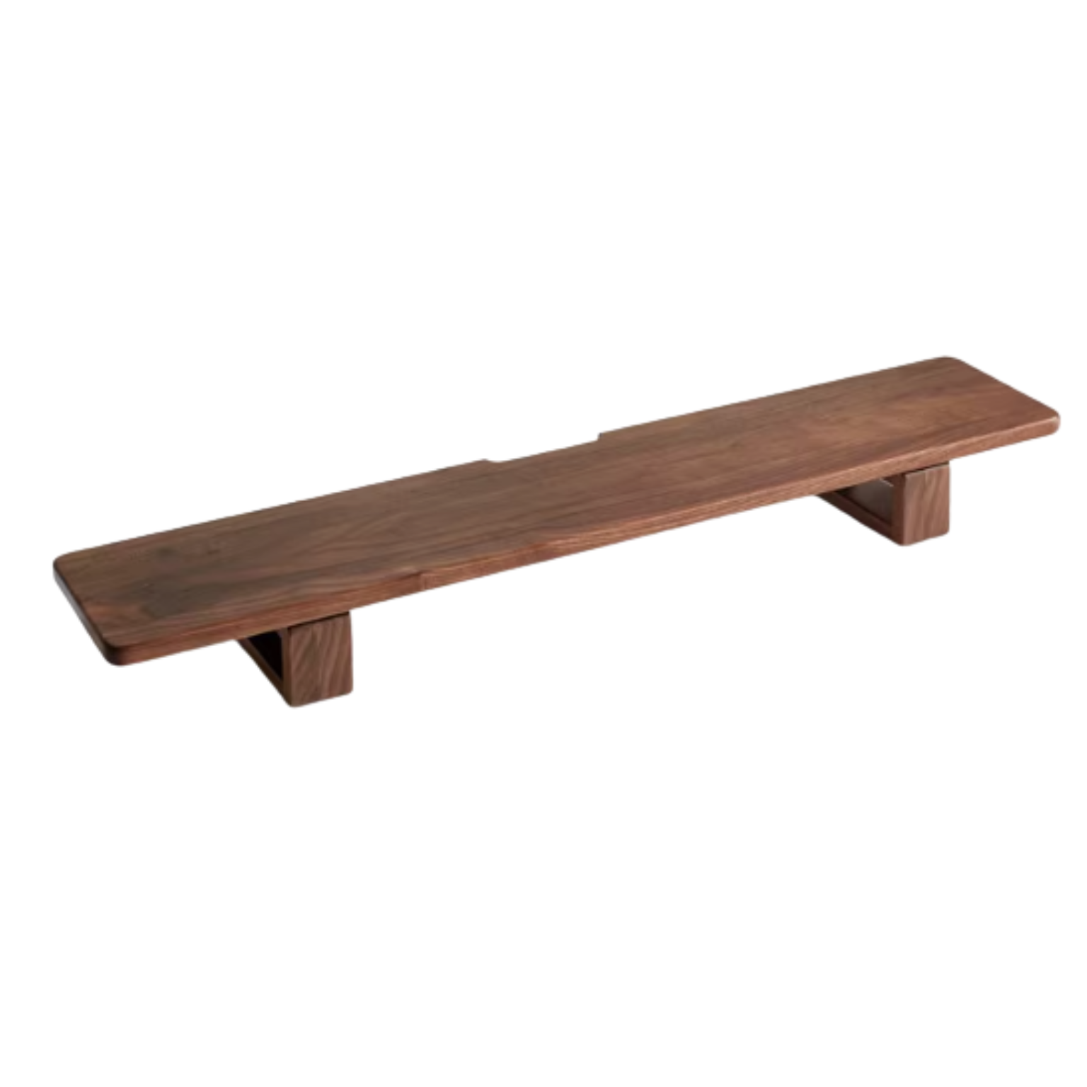 Black Walnut, Oak Solid Wood Heightening Computer Stand, Table shelves