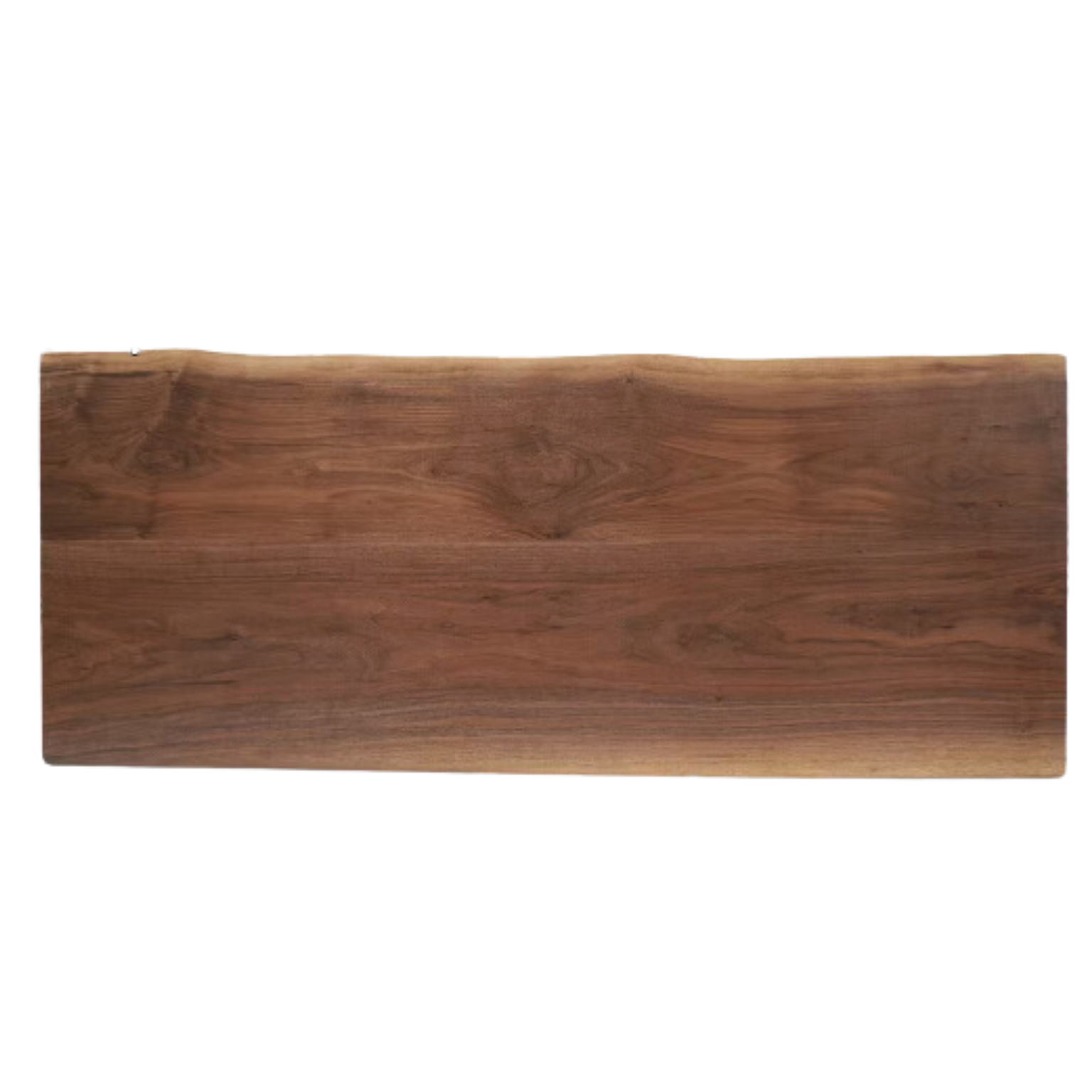 Black walnut solid wood natural edge large board dining table,