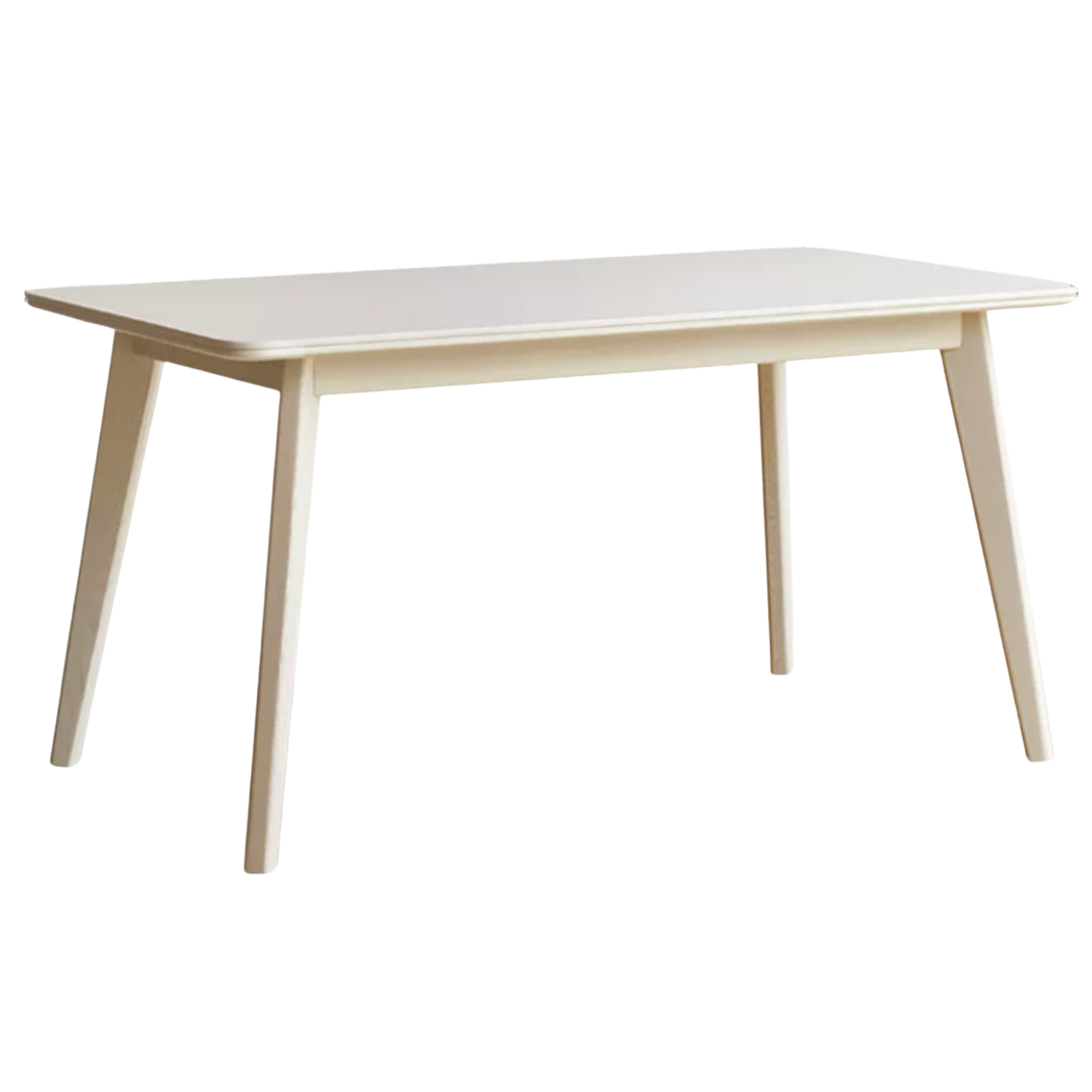 Birch Solid Wood Slate Cream Wind White Dining Table