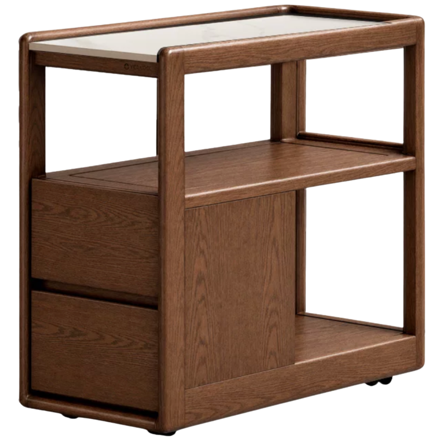 Black Walnut, Sandalwood, Oak, Ash With Slate Top Side Table