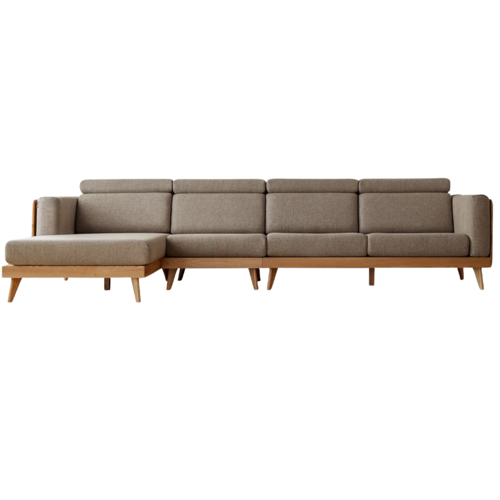 Oak solid wood modern Fabric sofa