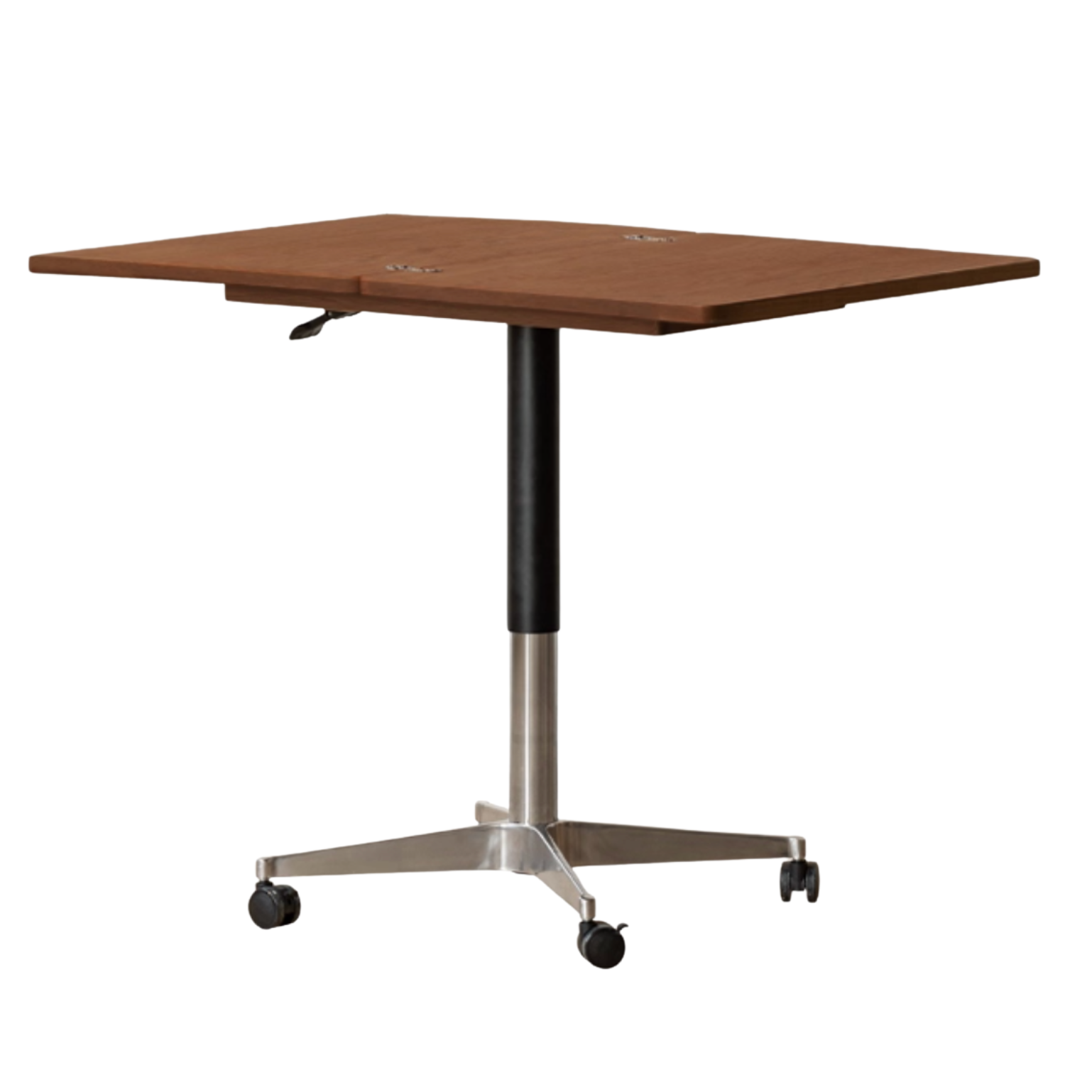 Black Walnut, Oak Solid Wood Lifting Modern Mobile Coffee Table.