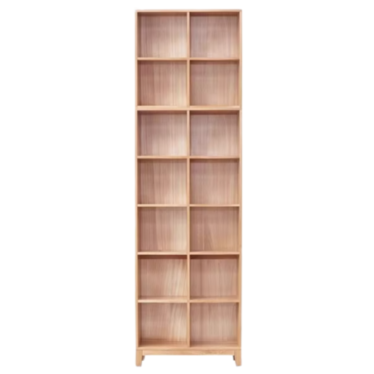 Oak Solid Wood Floor To Ceiling Bookshelve