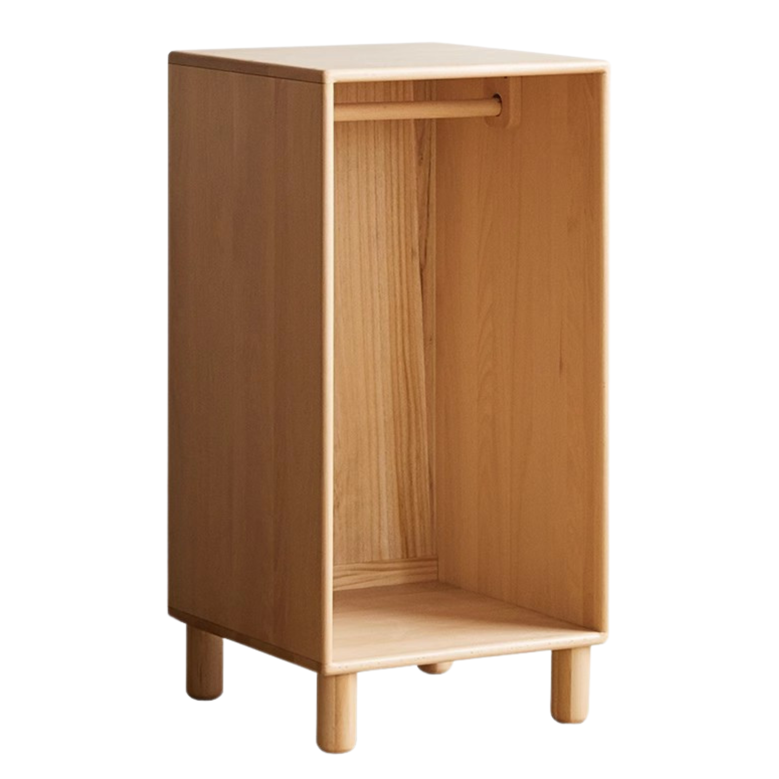 Beech Solid Wood Children's Wardrobe,Combination Storage Cabinet: