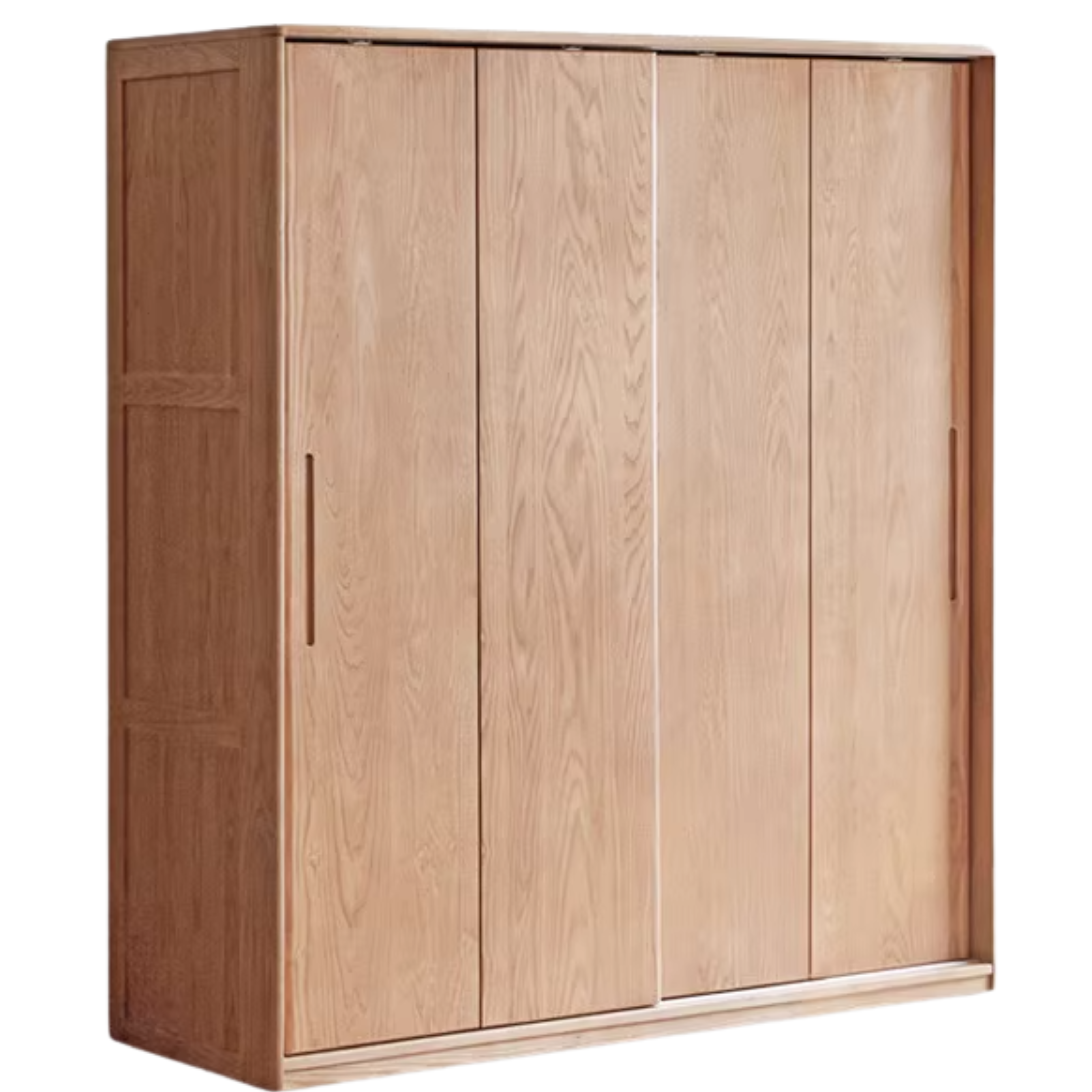 Oak, Ash Solid Wood Wardrobe Sliding Door