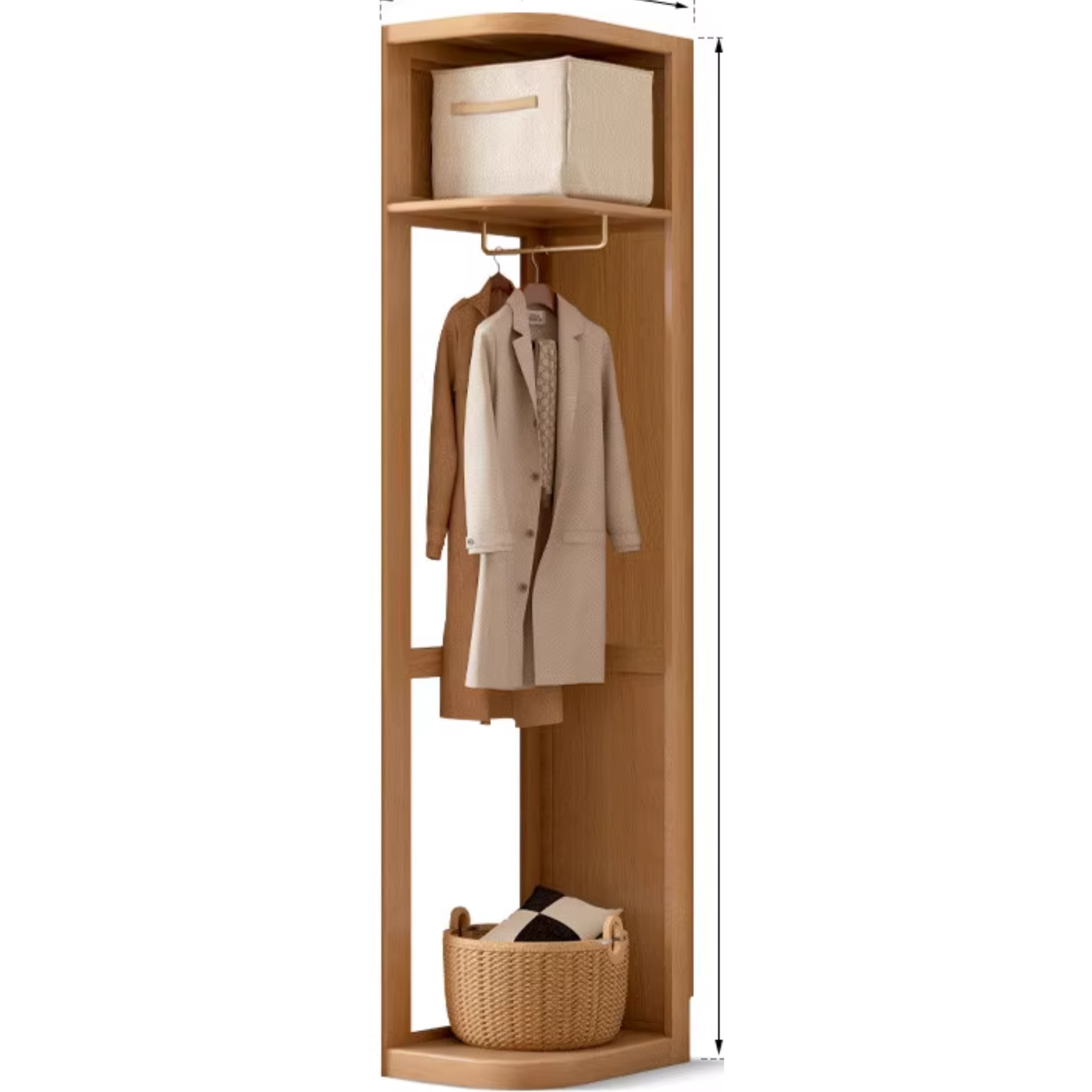 Oak Solid Wood Sliding Door Wardrobe